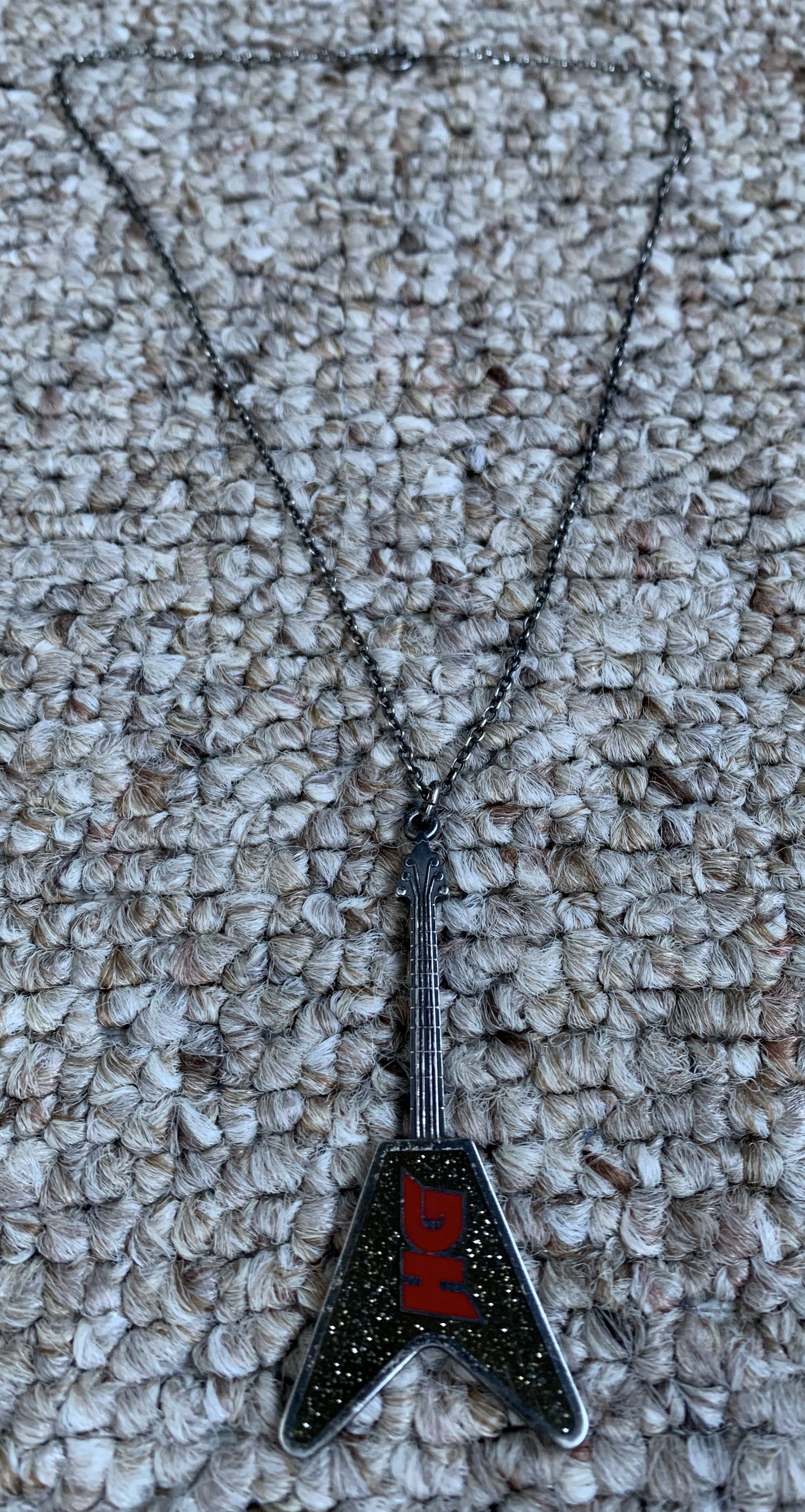 Hysteric Glamour Hysteric Glamour 1999 Sterling Silver Guitar Necklace Size ONE SIZE - 3 Thumbnail