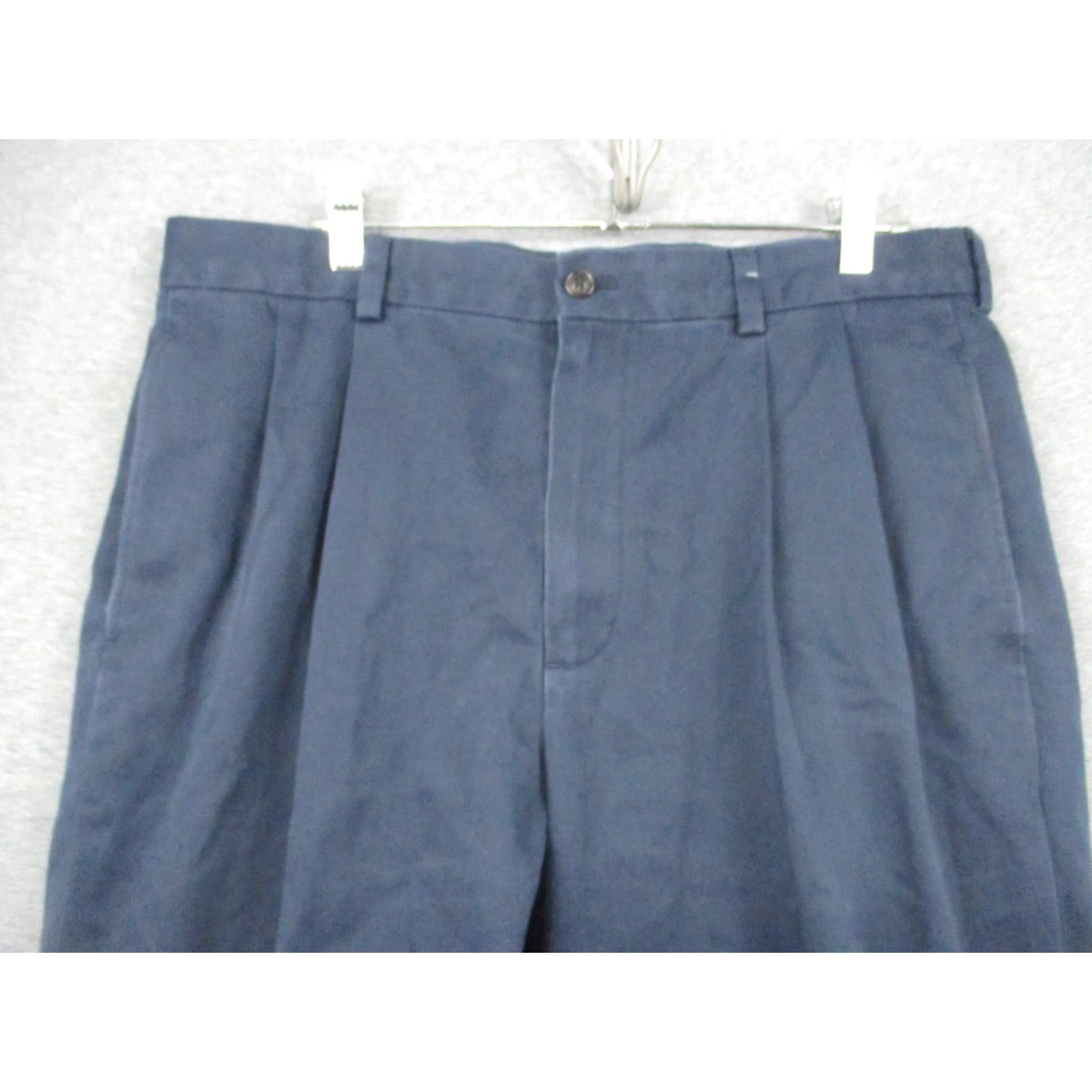 Brooks Brothers Brooks Brothers Chino Pants Men 35x32 Blue Cotton Relaxed Fit Regular Straight Pant 35 Blues Size US 35 - 6 Thumbnail