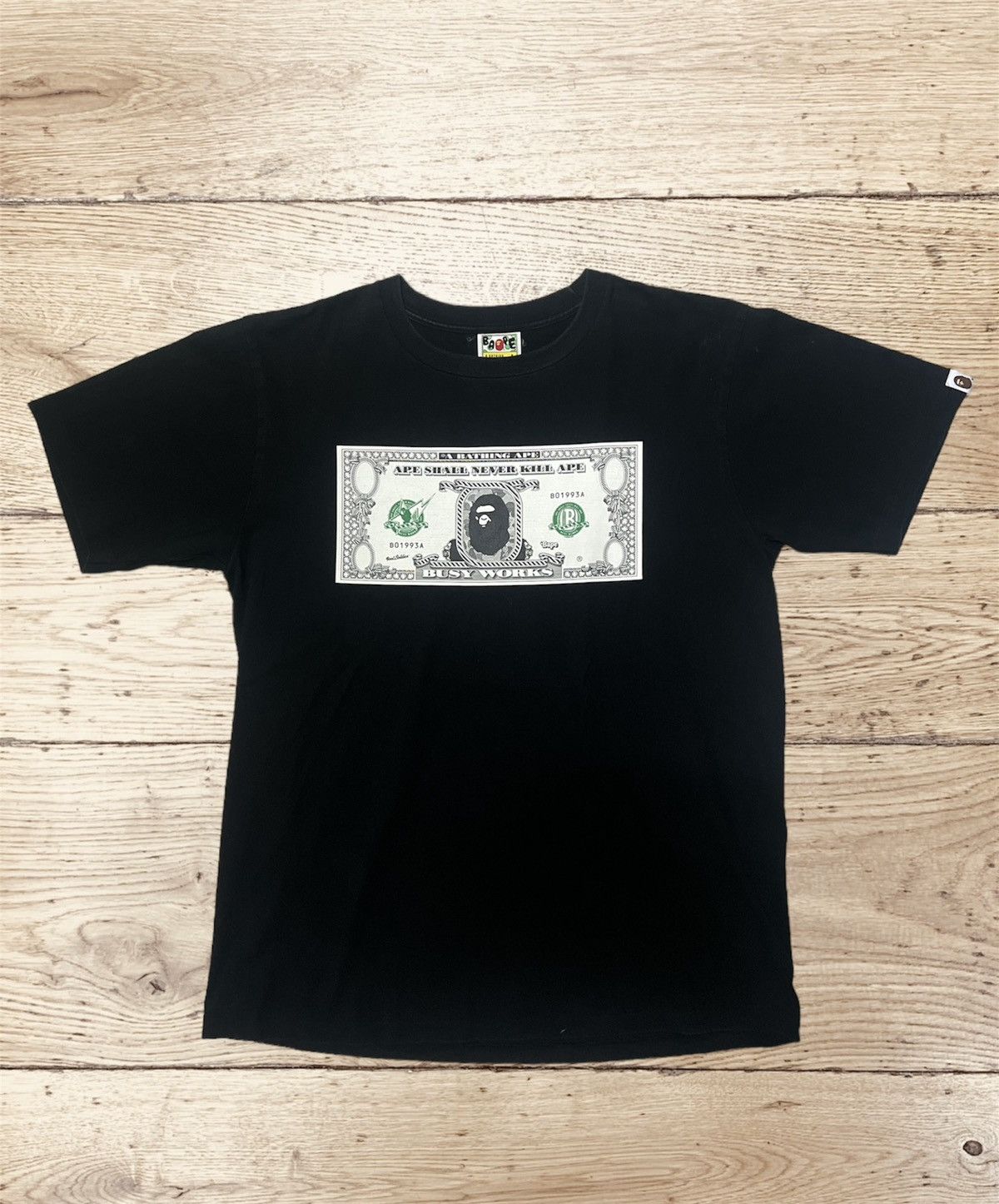 Bape Dollar Bill Tee | Grailed