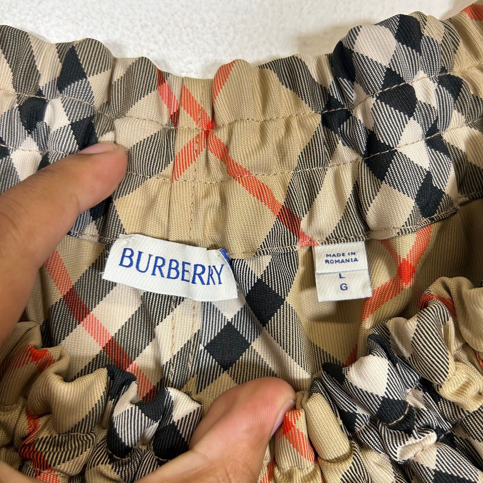 Burberry Burberry SS25 Check Twill Track Pants Size L Size US 34 / EU 50 - 4 Thumbnail