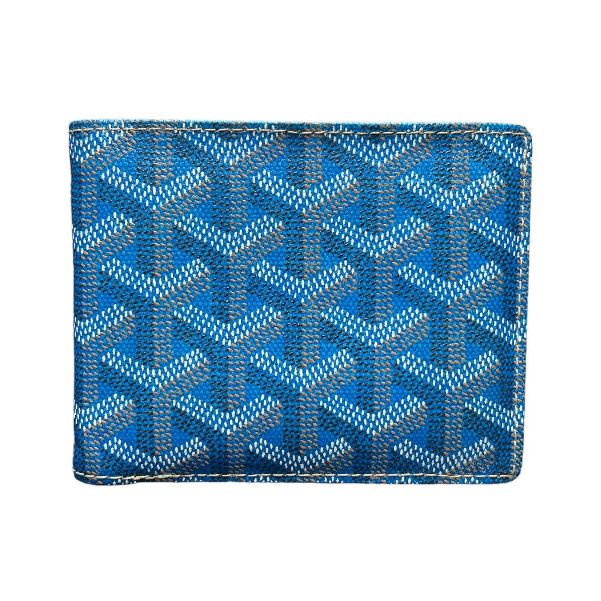 image of Goyard Victoire Bifold Wallet in Blue, Men's
