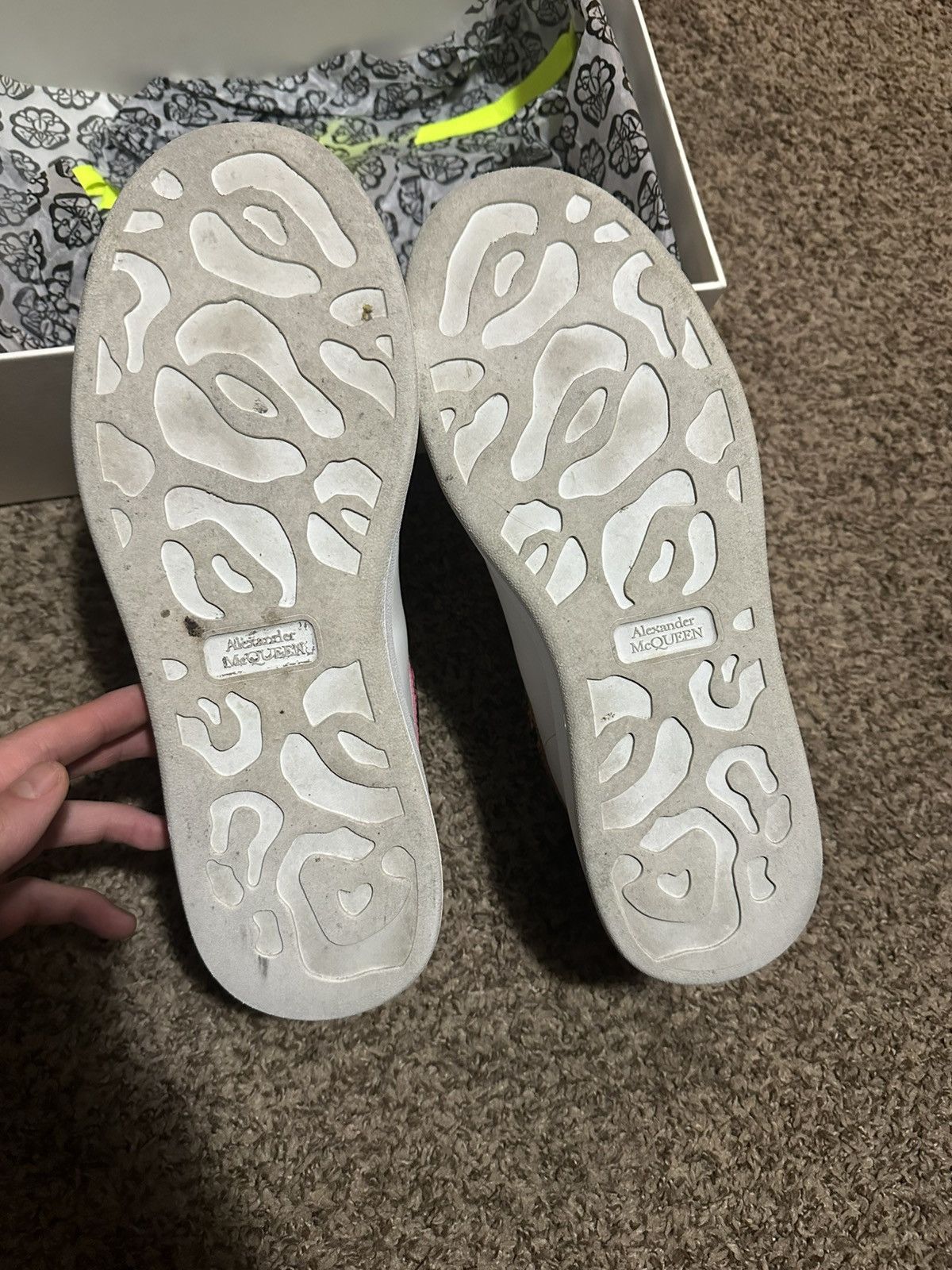 McQ Alexander McQueen Alexander Mcqueen Oversized Sneaker ‘White Multi Snakeskin Size US 11 / EU 44 - 2 Thumbnail