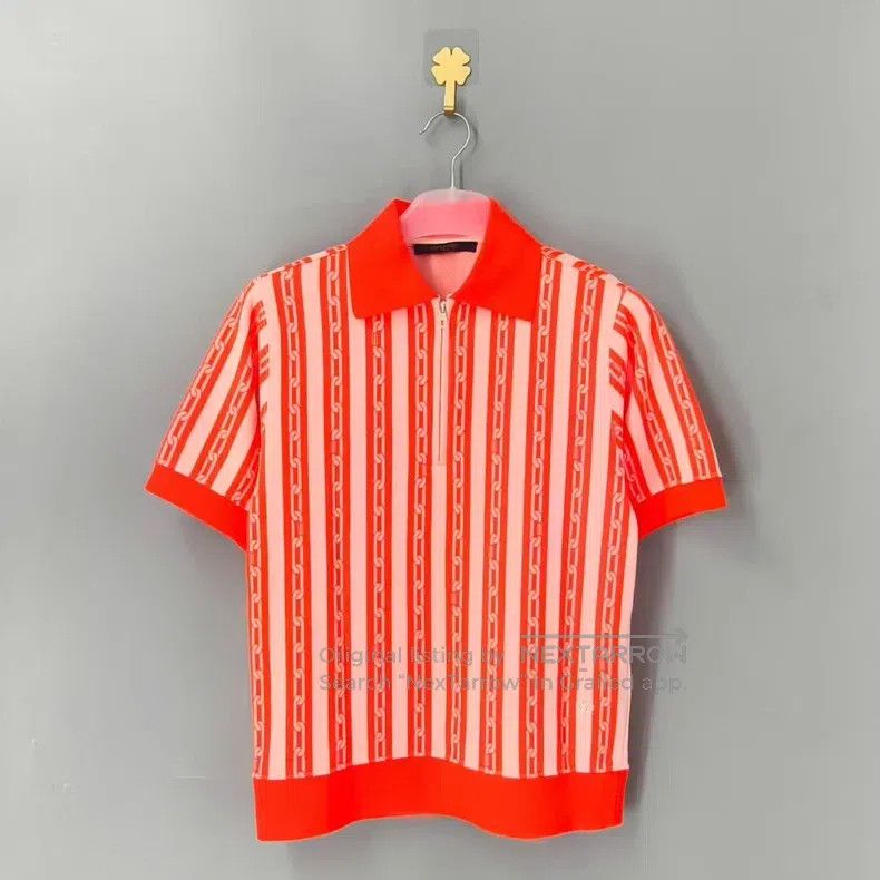 Louis Vuitton Louis Vuitton Orange Chain Short Sleeves Size US XS / EU 42 / 0 - 1 Thumbnail