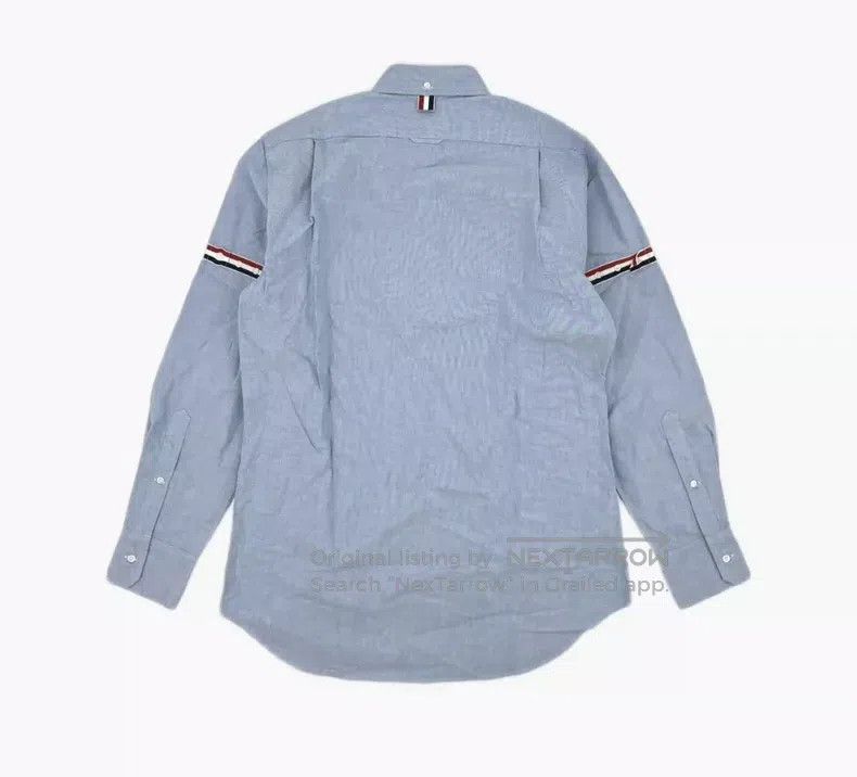Thom Browne Thom Browne Light blue long-sleeved shirt Size US XL / EU 56 / 4 - 3 Thumbnail