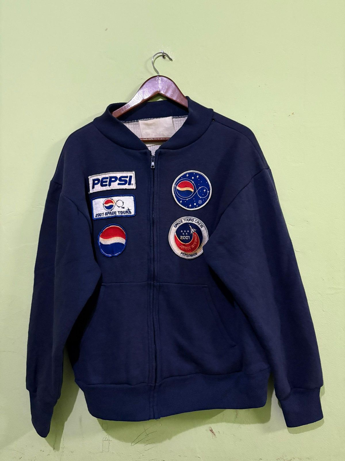 Pepsi VTG 2001 Pepsiman Space Tour Thermal Sweater Jacket Size US M / EU 48-50 / 2 - 1 Thumbnail