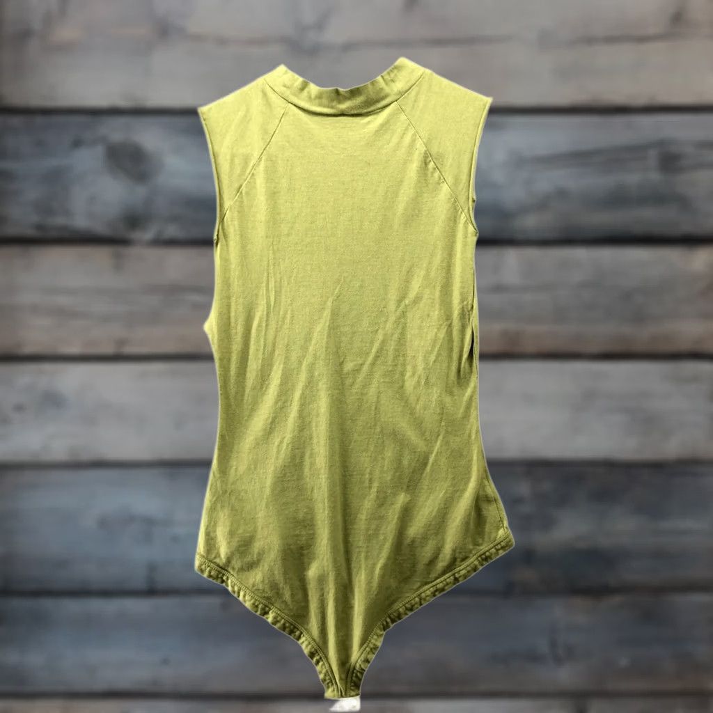 Free People Free People Bodysuit Sleeveless Mock Neck Army Green Womens S Size S / US 4 / IT 40 - 1 Thumbnail