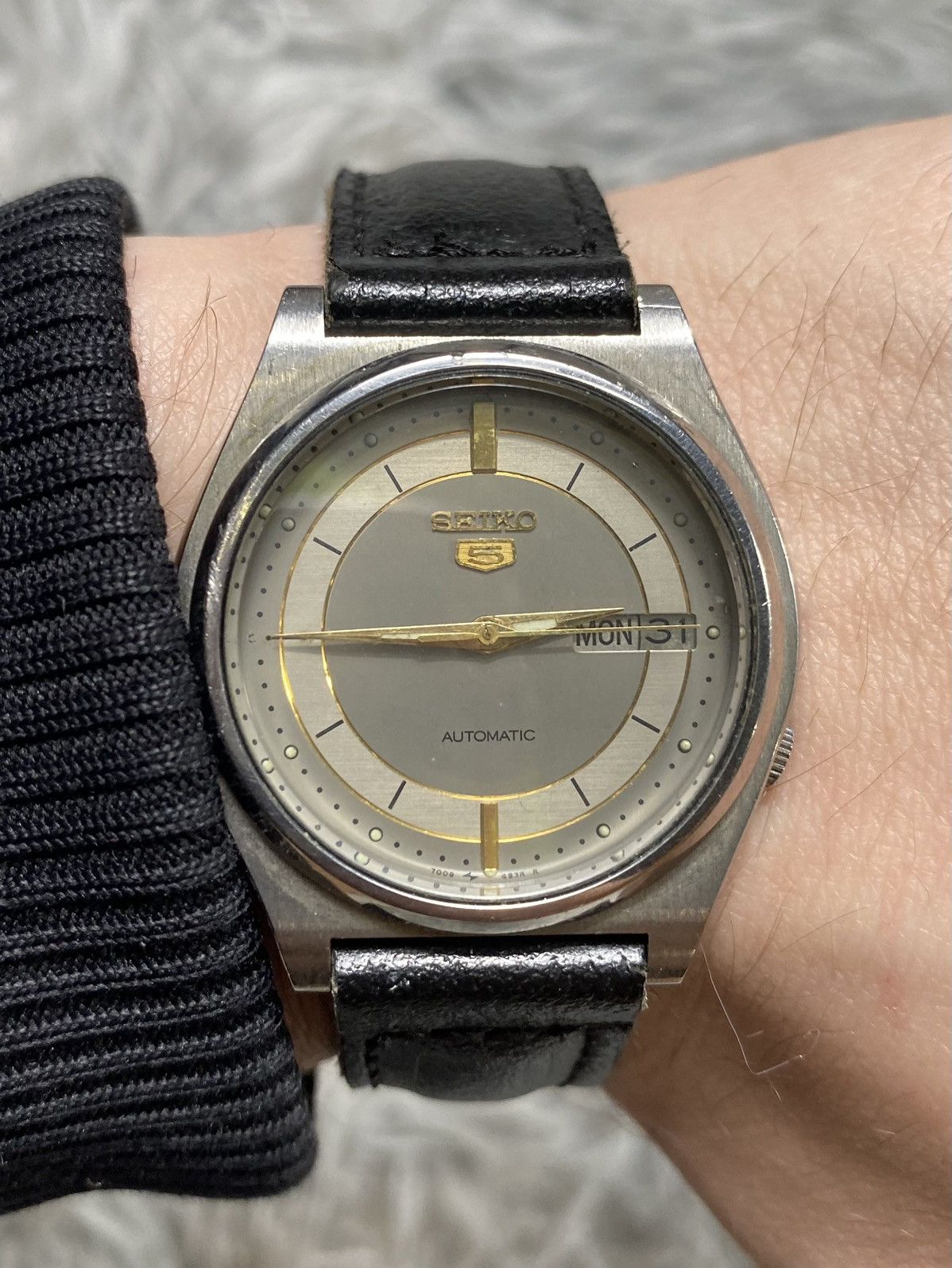 Seiko × Vintage Seiko 5 Automatic Watch - Stainless Steel Size ONE SIZE - 11 Thumbnail