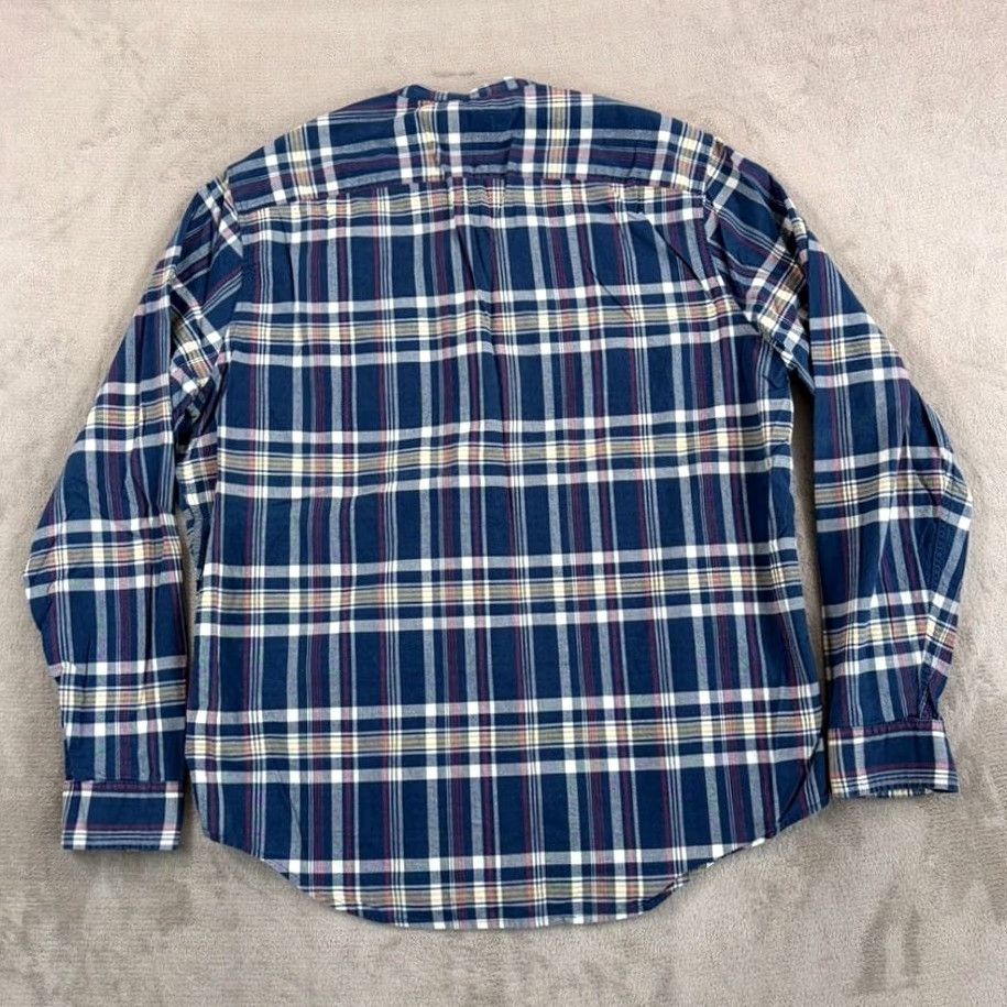 Abercrombie & Fitch Abercrombie & Fitch Blade Mandarin Collar Shirt in Blue Plaid Men 2XL Preppy Size US XXL / EU 58 / 5 - 3 Thumbnail