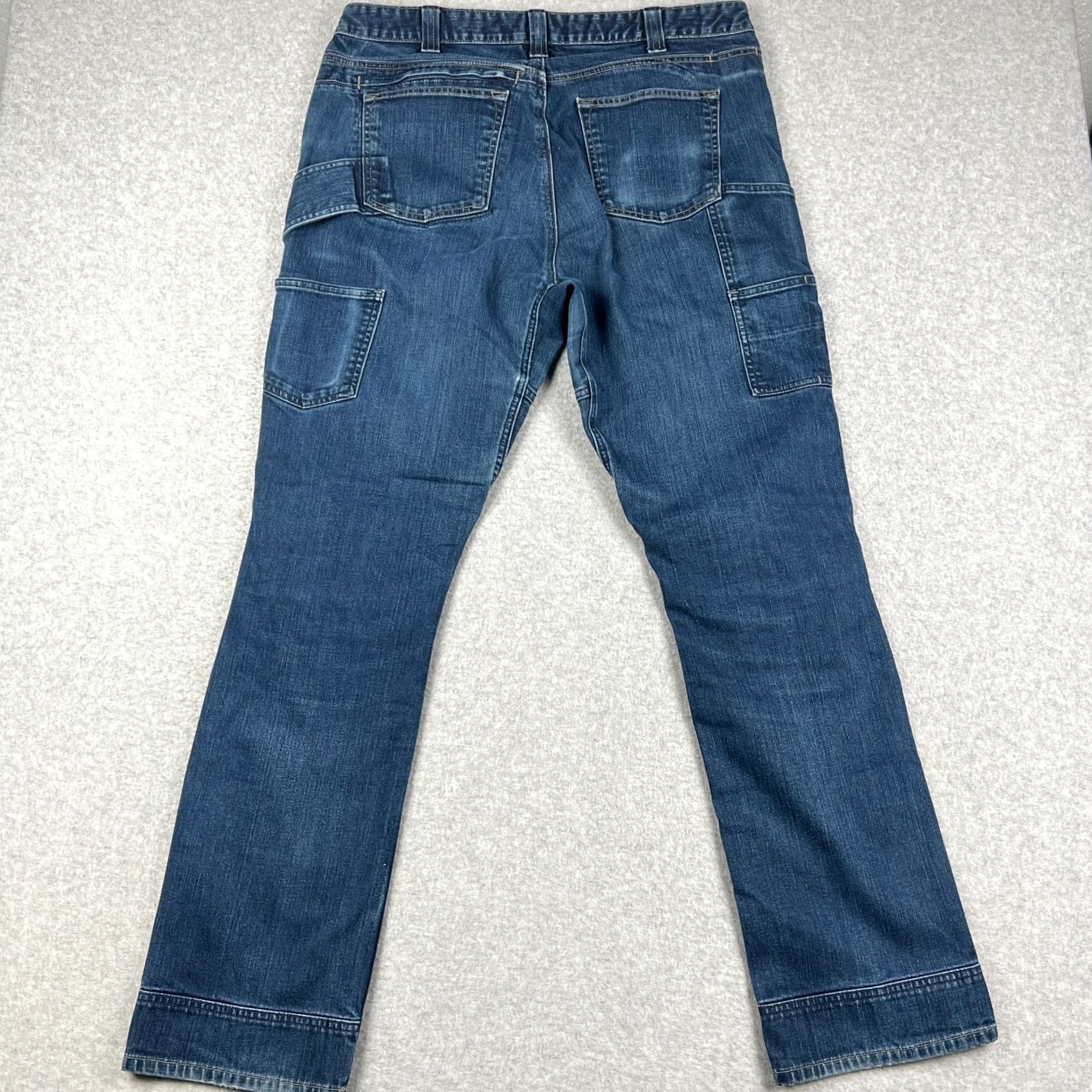Vintage Dovetail Workwear Womens Jeans Britt Utility Double Knee Stretch Denim 18 Blue Size 40" / US 18 - 2 Thumbnail