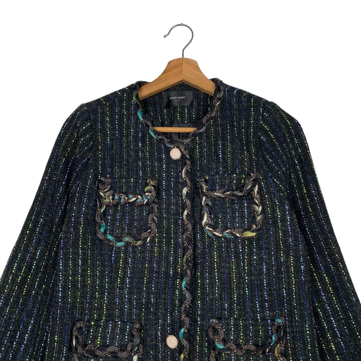 Japanese Brand Japanese Brand Valley Girl Tweed Jacket Size S / US 4 / IT 40 - 2 Thumbnail