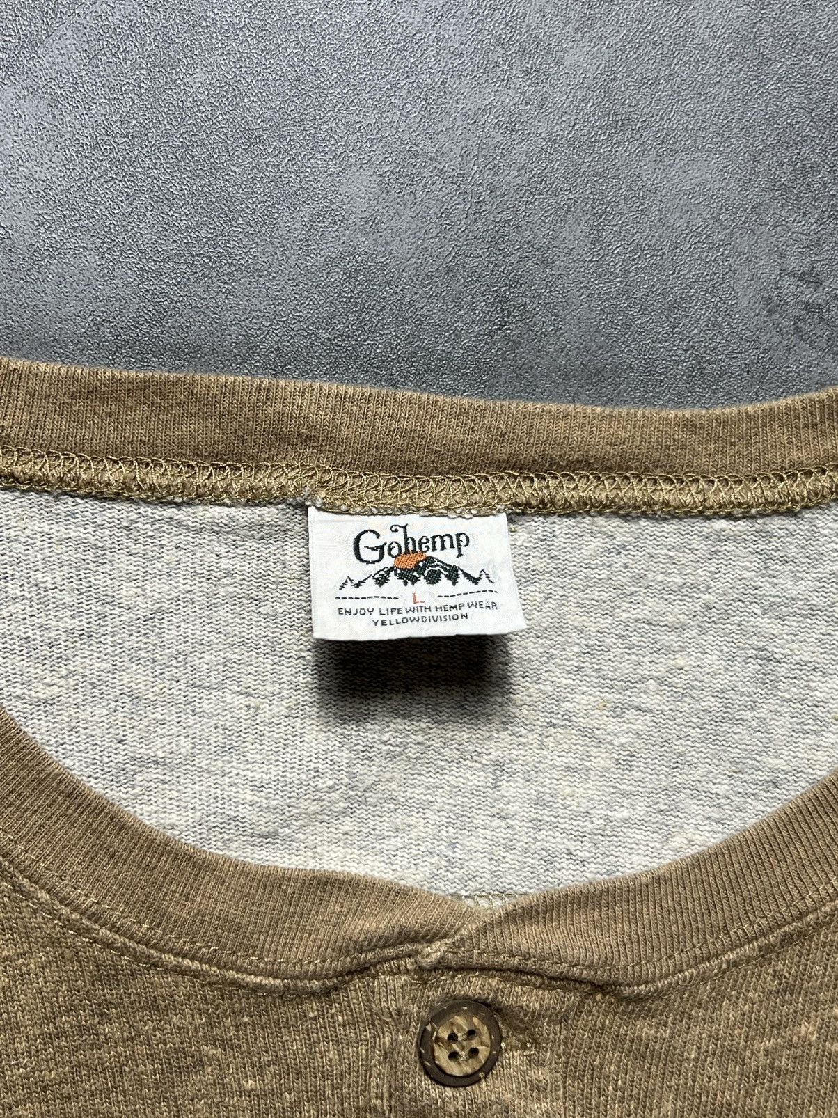 Japanese Brand Gohemp Longsleeve Henley Shirt Size US L / EU 52-54 / 3 - 5 Thumbnail