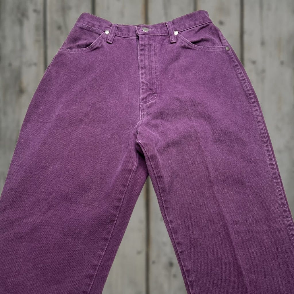 Wrangler VINTAGE Wrangler Bareback Jeans Purple Women’s 7/8x 30 Cotton Southwestern 12NBPKB Size 28" / US 6 / IT 42 - 1 Thumbnail