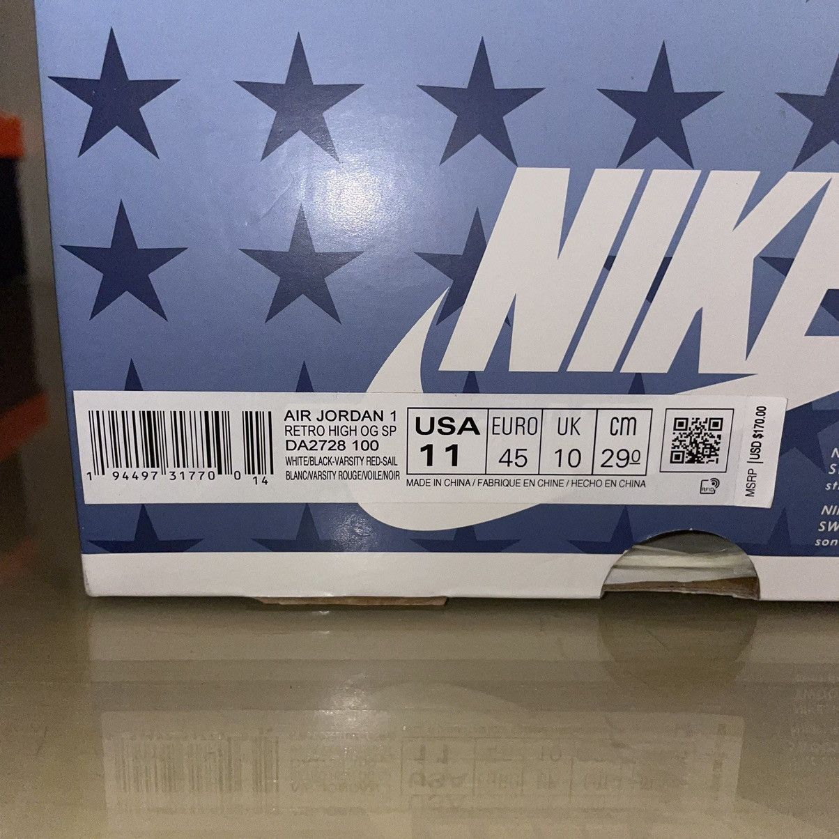 Jordan Brand Jordan Retro 1 “Trophy Room” Friends And Family Edition Size US 11 / EU 44 - 7 Thumbnail