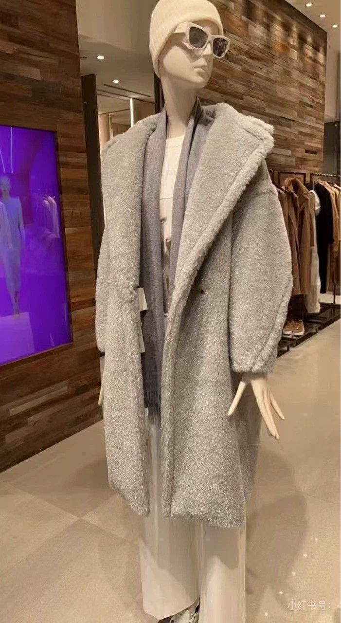 Max Mara Max Mara Teddy Coat Grey Size S / US 4 / IT 40 - 9 Thumbnail