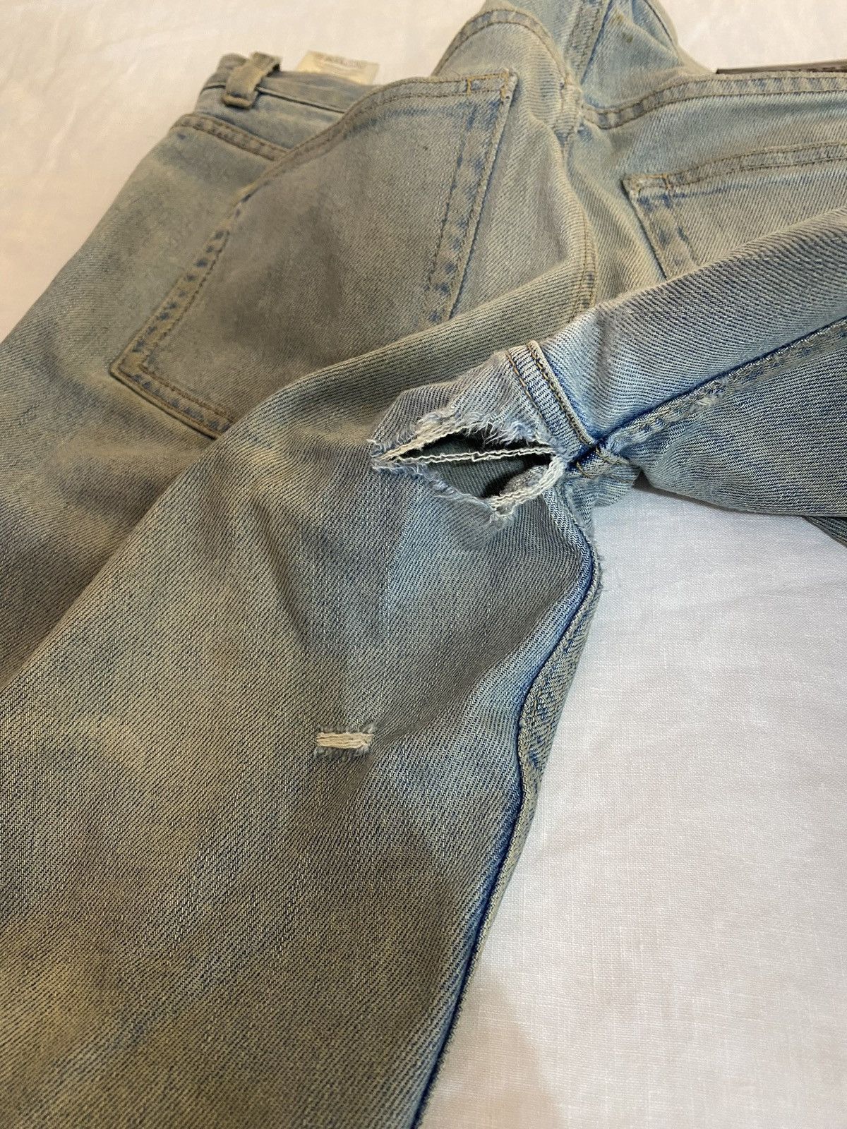 Givenchy Slim Faded Wash Jeans Size US 30 / EU 46 - 8 Thumbnail
