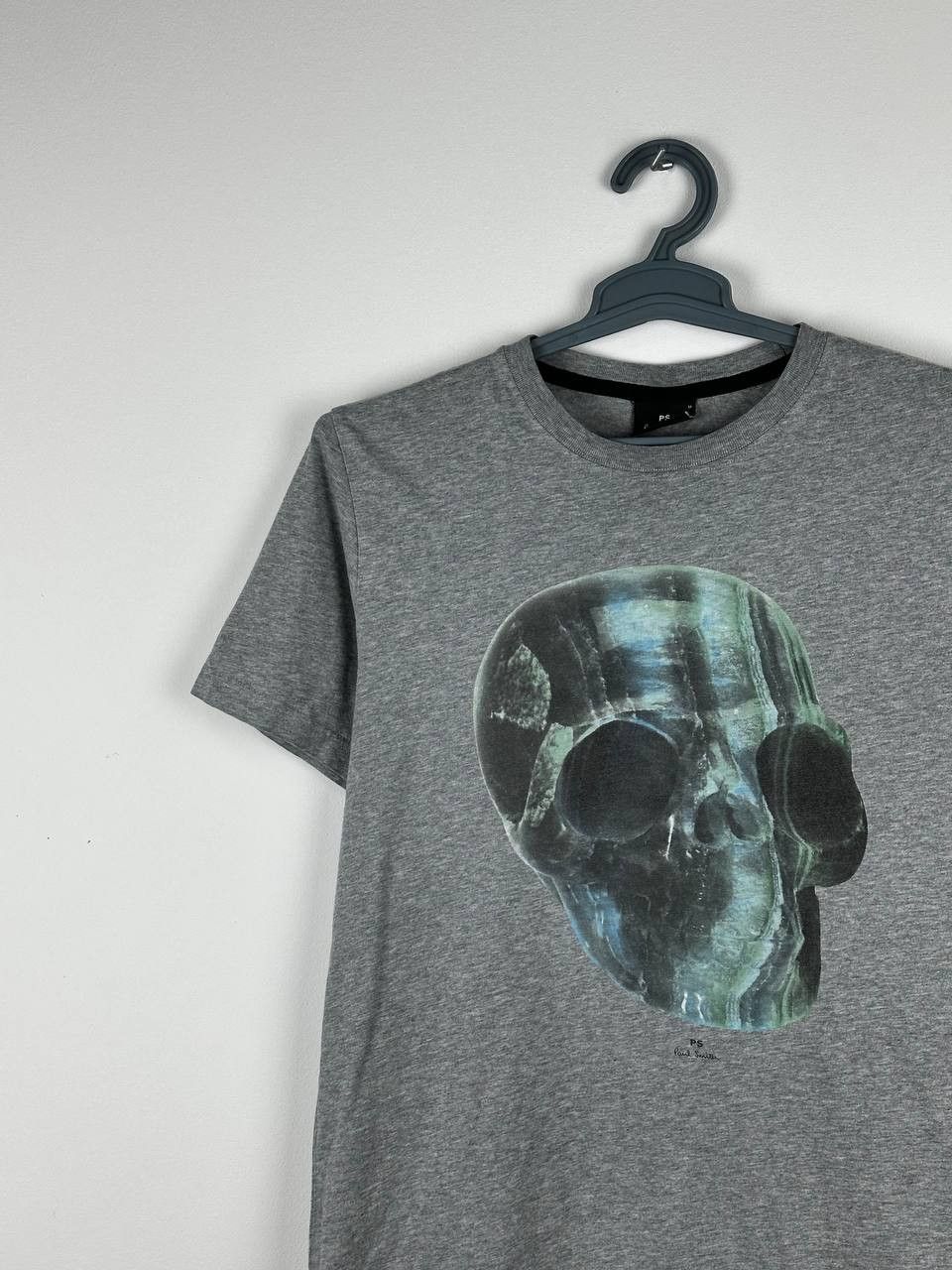 Designer × Paul Smith Paul Smith Graphic Print Skeleton Skull GreY T Shirt Size US M / EU 48-50 / 2 - 3 Thumbnail