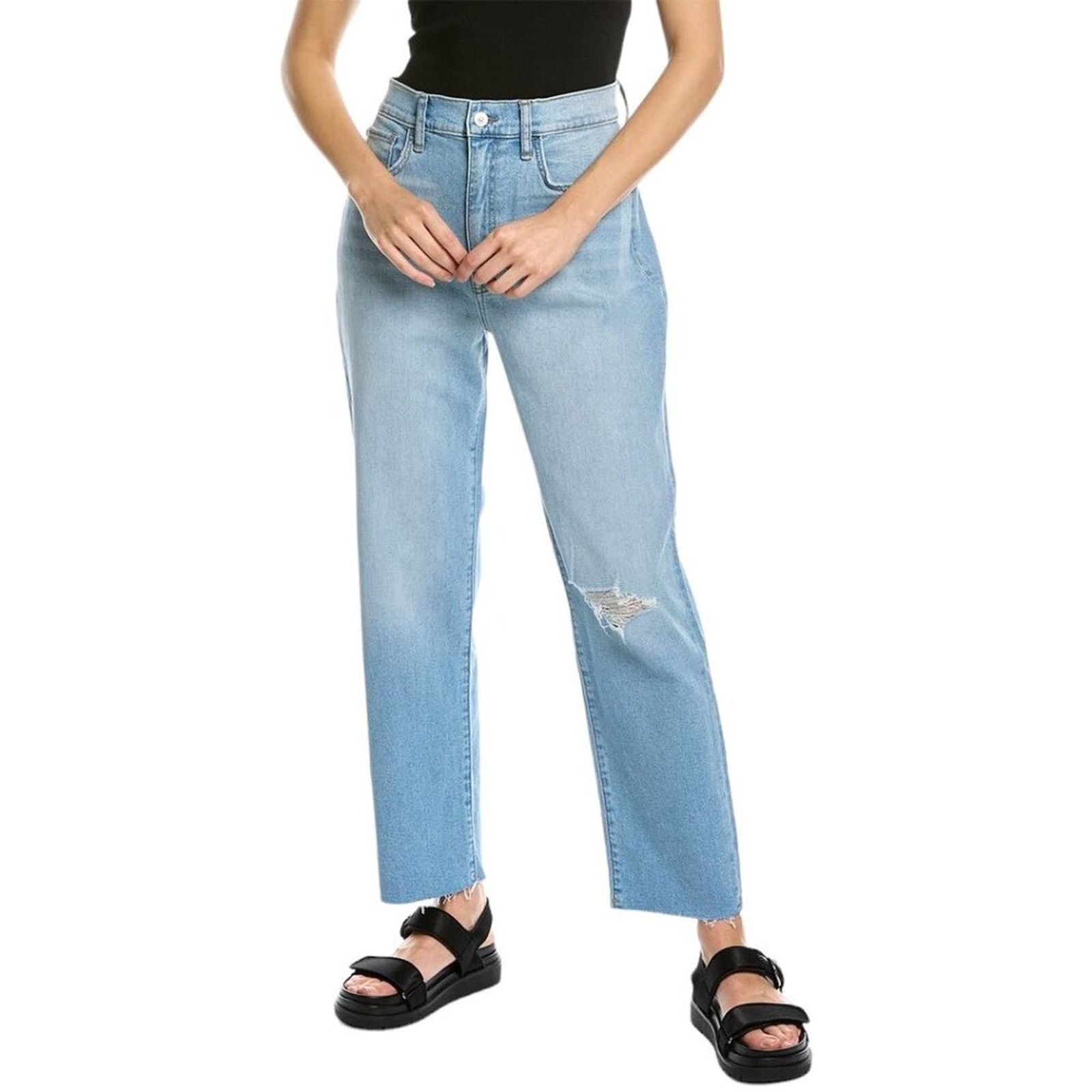 Hudson Hudson Kass Mischa High-rise Straight Ankle Jean 29 NWT $225 Size 29" - 1 Thumbnail