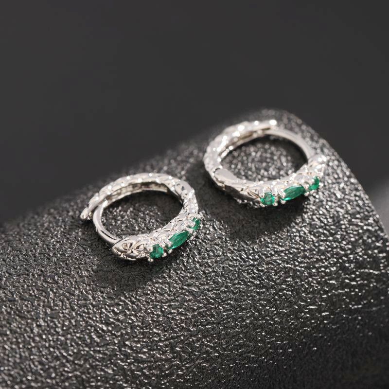 Jewelry × Sterling Silver New Design Earrings One Pairs Chrome Jewelry Size ONE SIZE - 2 Thumbnail