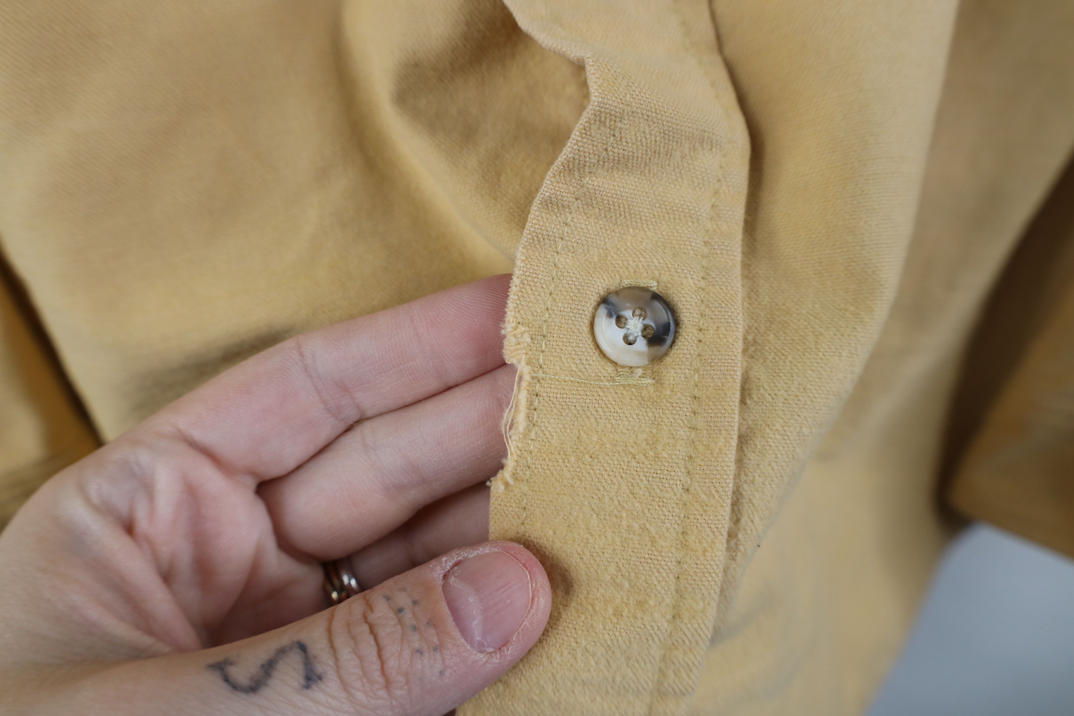 Vintage Vintage 70s Streetwear Chamois Cloth Button Shirt USA Size US L / EU 52-54 / 3 - 4 Thumbnail