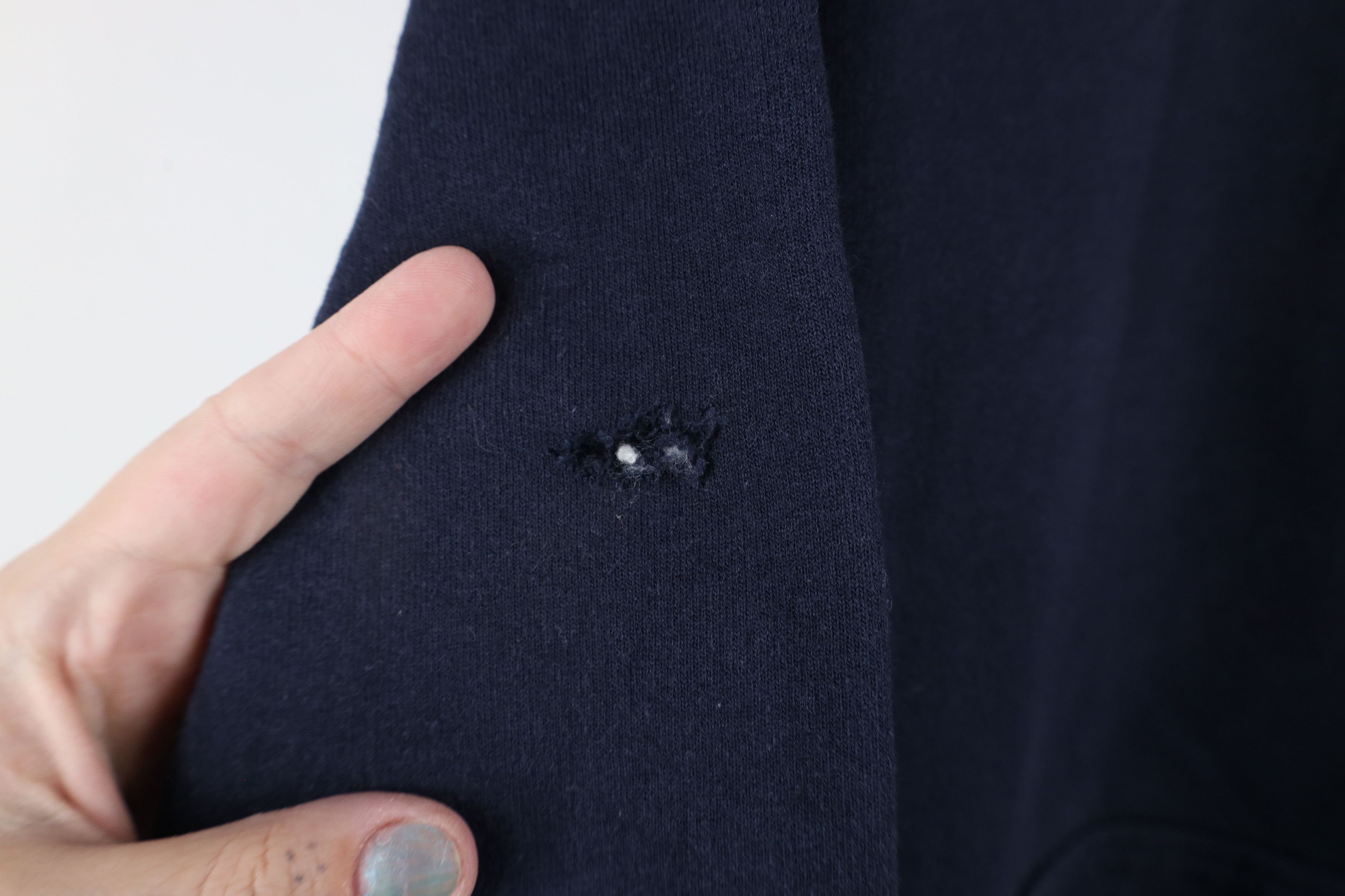 Champion × Vintage Vintage Champion Classic Logo Hoodie Sweatshirt Navy Blue Size US M / EU 48-50 / 2 - 6 Thumbnail