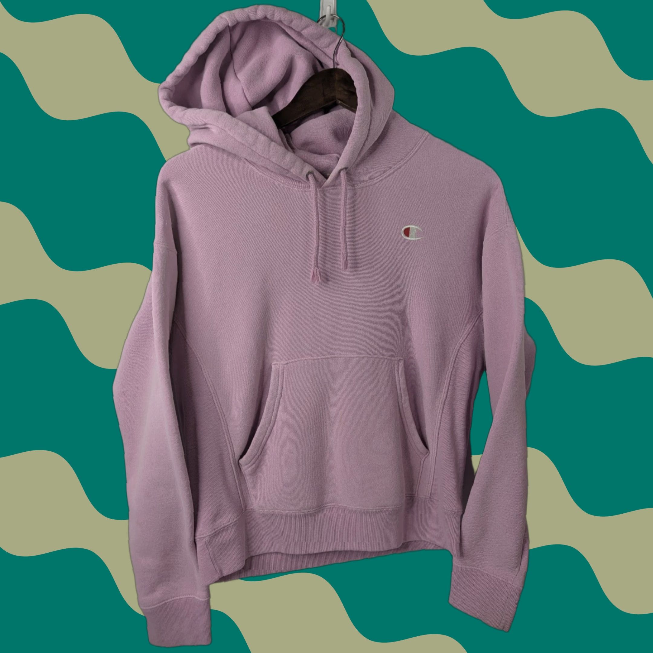 Champion VINTAGE Champion Reverse Weave Hoodie Women's Small Pink Pullover Hooded Sweatshirt Size S / US 4 / IT 40 - 1 Thumbnail
