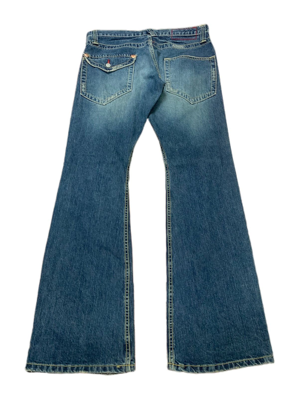 If Six Was Nine FLARE 🇯🇵JAPAN FINEST BLUE WAY DENIM Size US 33 - 2 Thumbnail