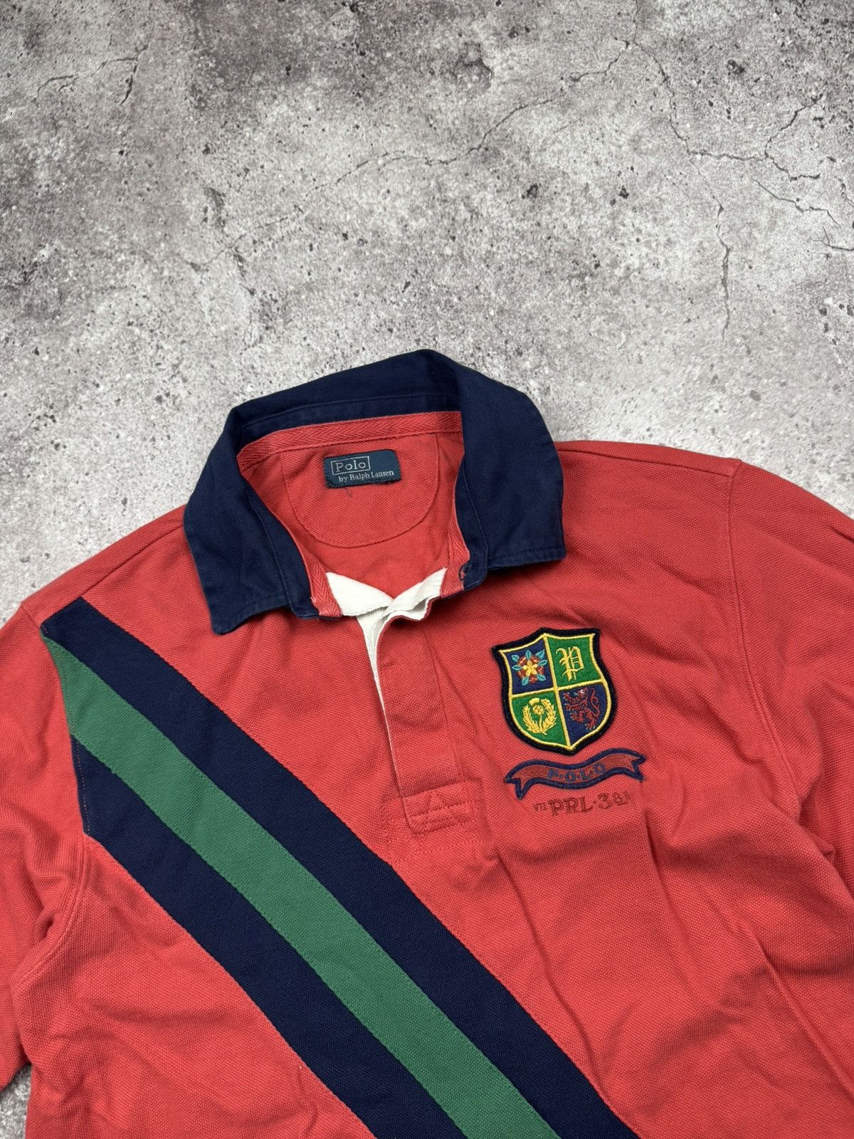 Polo Ralph Lauren Vintage Polo Ralph Lauren Striped Y2K Rugby Polo Shirt Japan Size US S / EU 44-46 / 1 - 3 Thumbnail