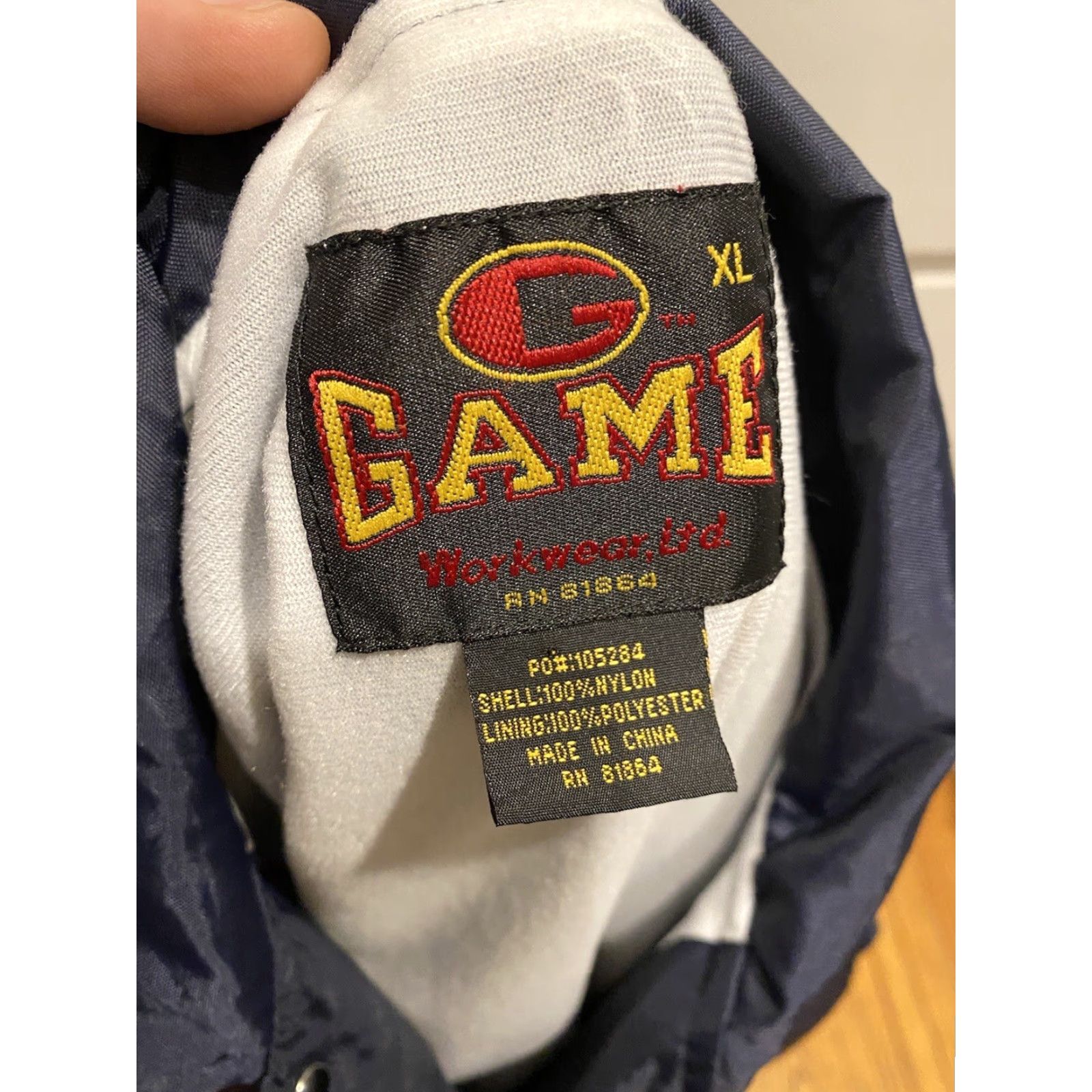 Vintage VINTAGE Game Jacket Rockland #841 F.O.E. Blue Snap XL Coach Jacket Windbreaker Workwear Mens L Blue Snap Size US L / EU 52-54 / 3 - 7 Thumbnail