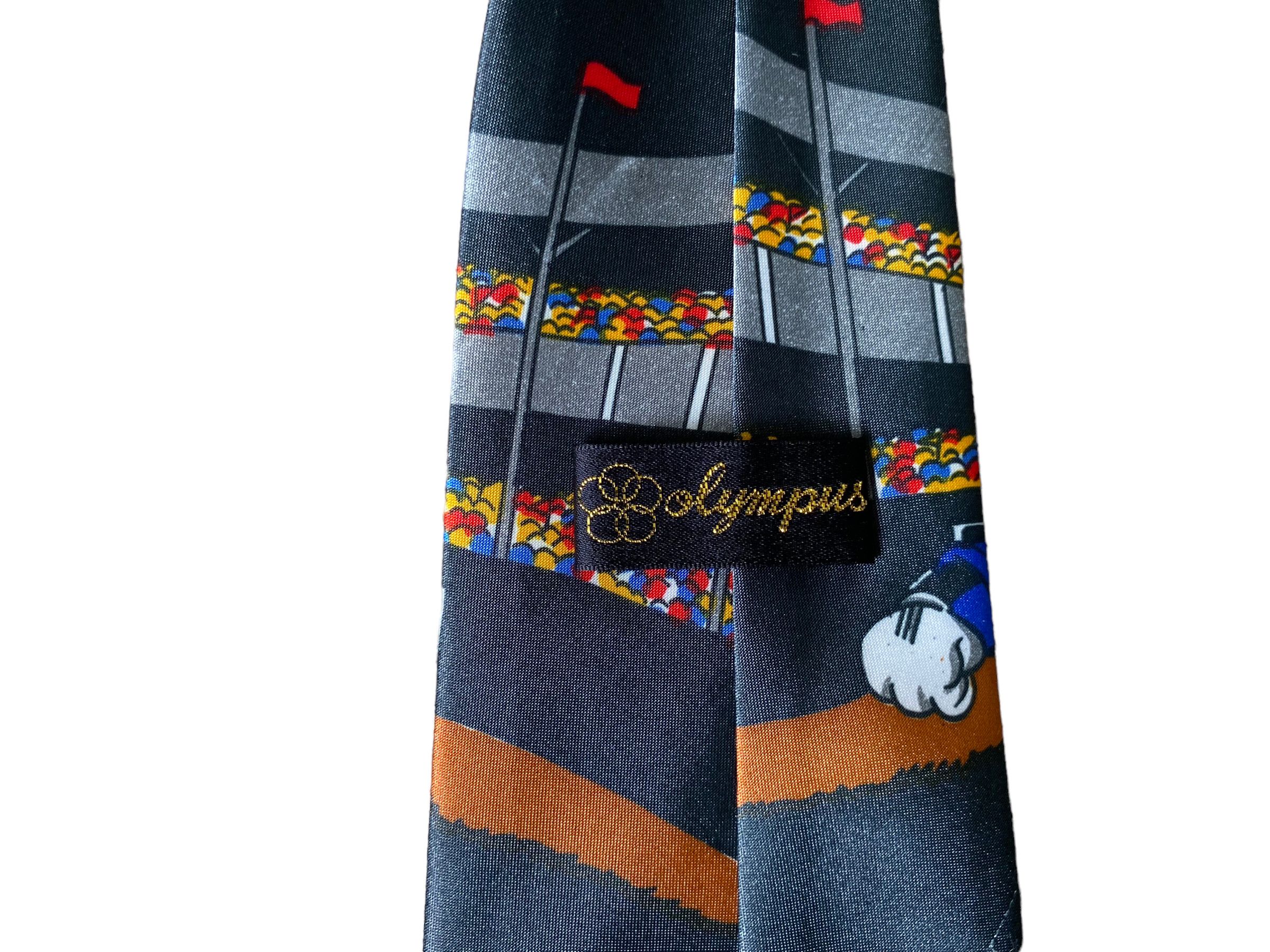 Disney × Vintage Disney 80s' hand painted silk tie Size ONE SIZE - 2 Thumbnail