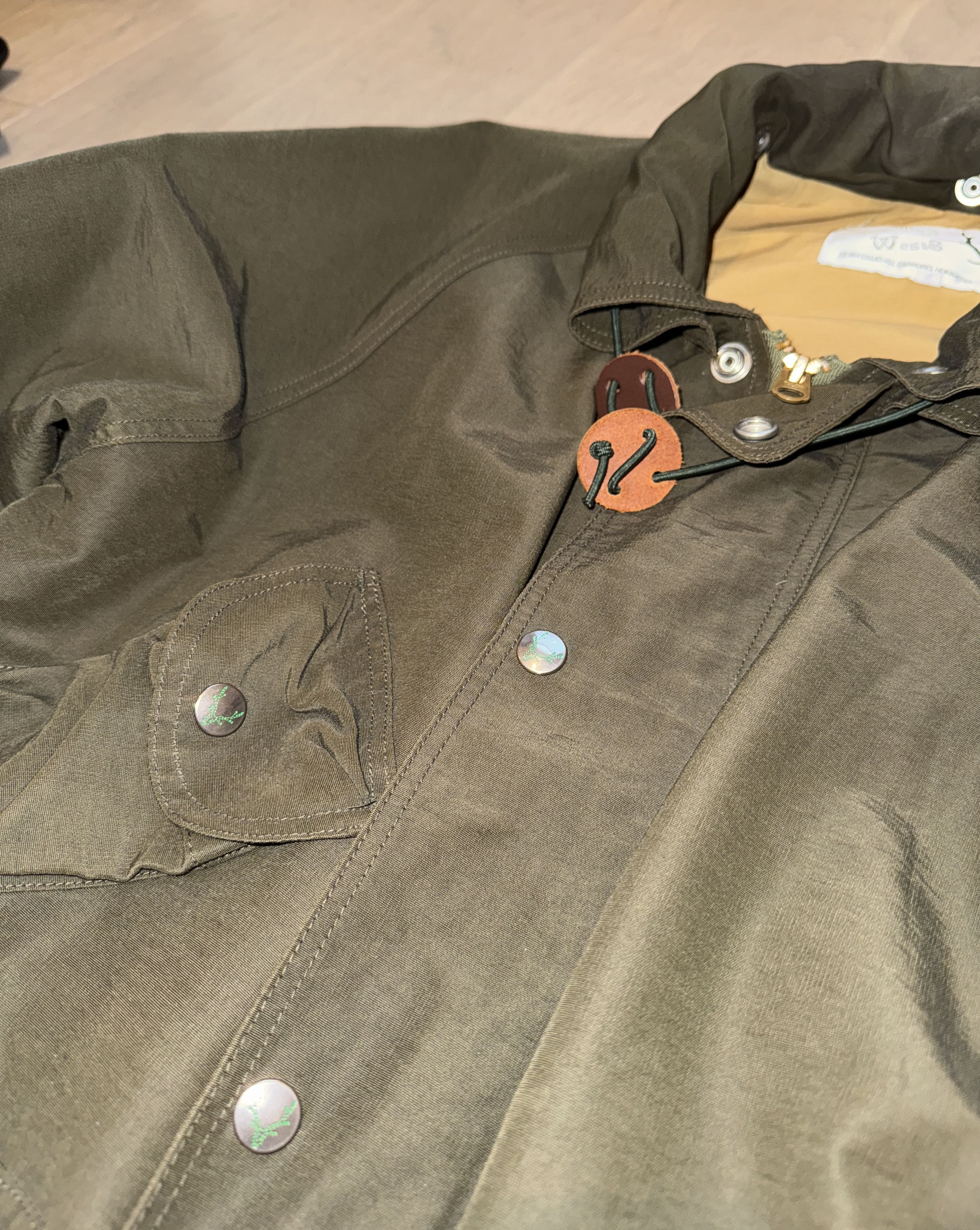 South2 West8 South2West8 Carmel Nylon Oxford Jacket Olive Green Size US M / EU 48-50 / 2 - 2 Thumbnail