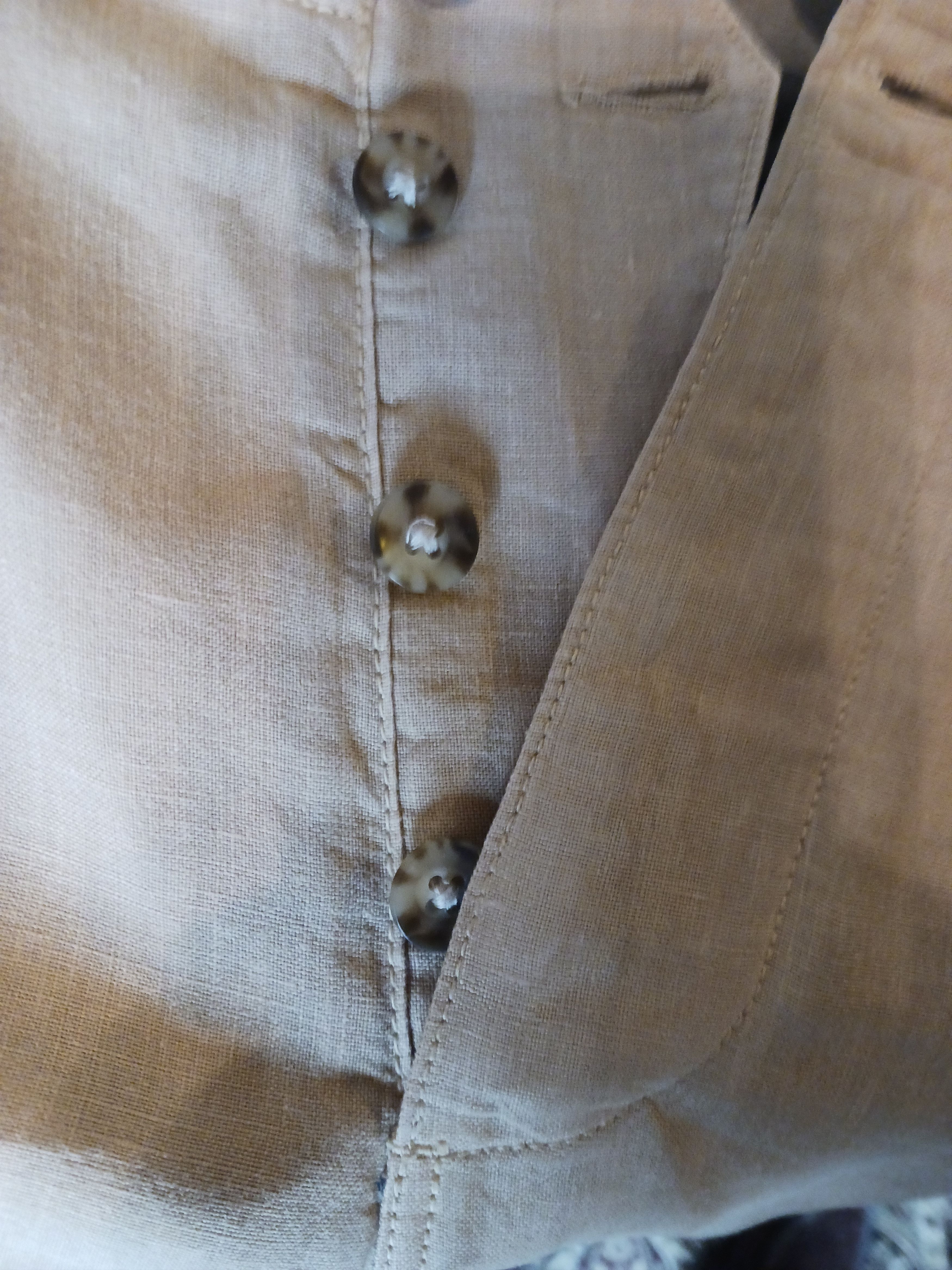 Murano Vintage 100% Linen Button Fly Pleated Pants Size US 36 / EU 52 - 5 Thumbnail