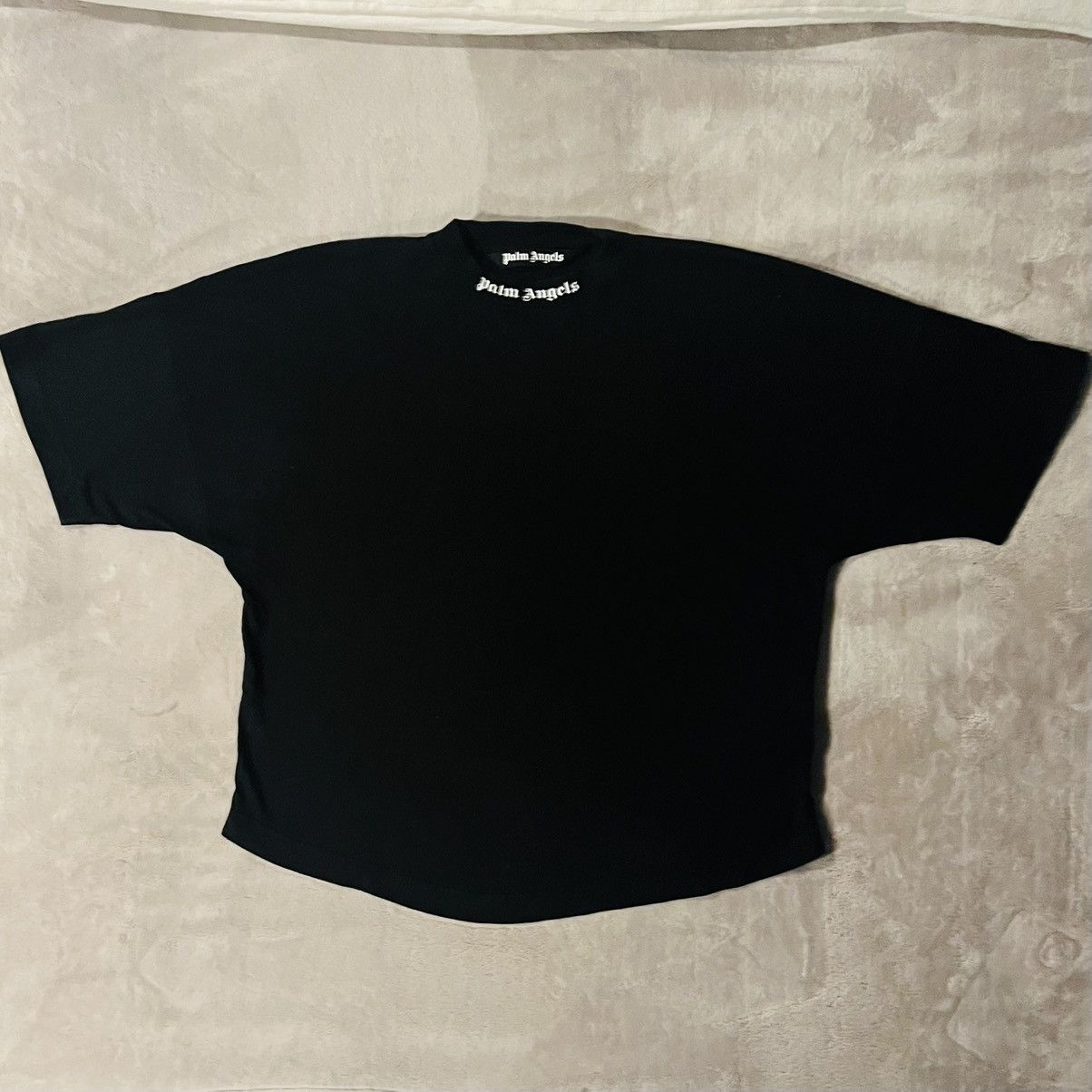 Palm Angels Palm Angels Collar Spell-Out Black T-Shirt Men’s Size Small Size US S / EU 44-46 / 1 - 1 Thumbnail