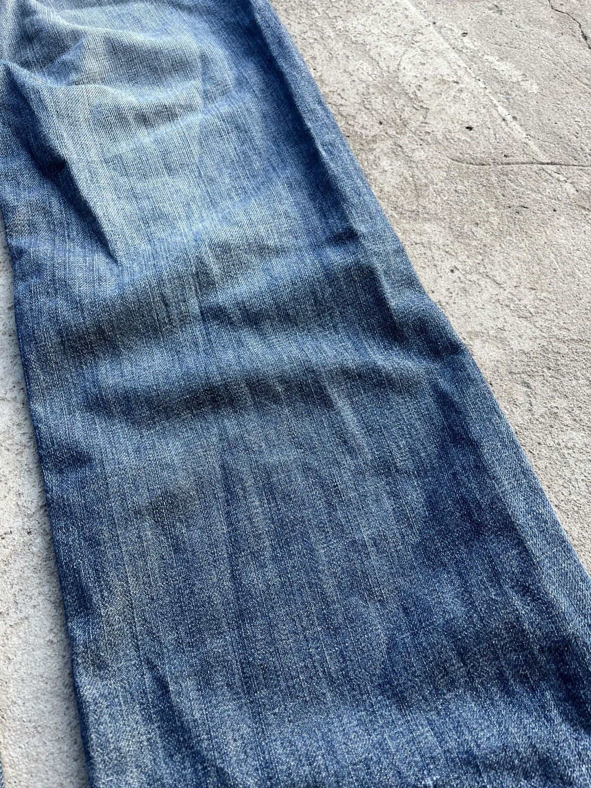 20471120 × If Six Was Nine × Le Grande Bleu (L.G.B.) Jeans Dirty Pants Faded Crash Denim Thrashed Y2K Distressed Size US 34 / EU 50 - 16 Thumbnail