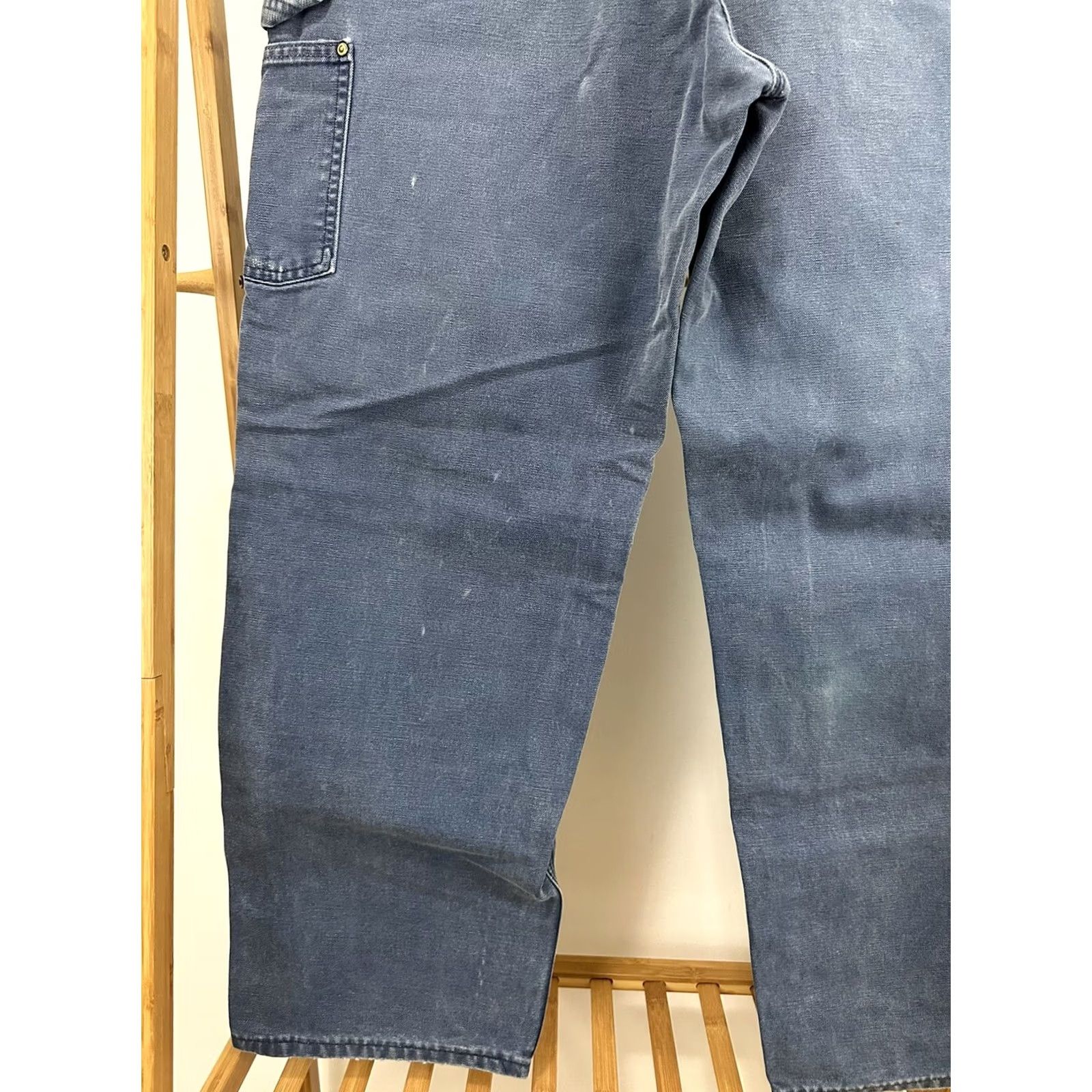 Carhartt VINTAGE Carhartt Double Knee Faded Blue Canvas Workwear Pants 34 x 32 Mens Carpenter Denim/Canvas Style Size US 34 / EU 50 - 6 Thumbnail