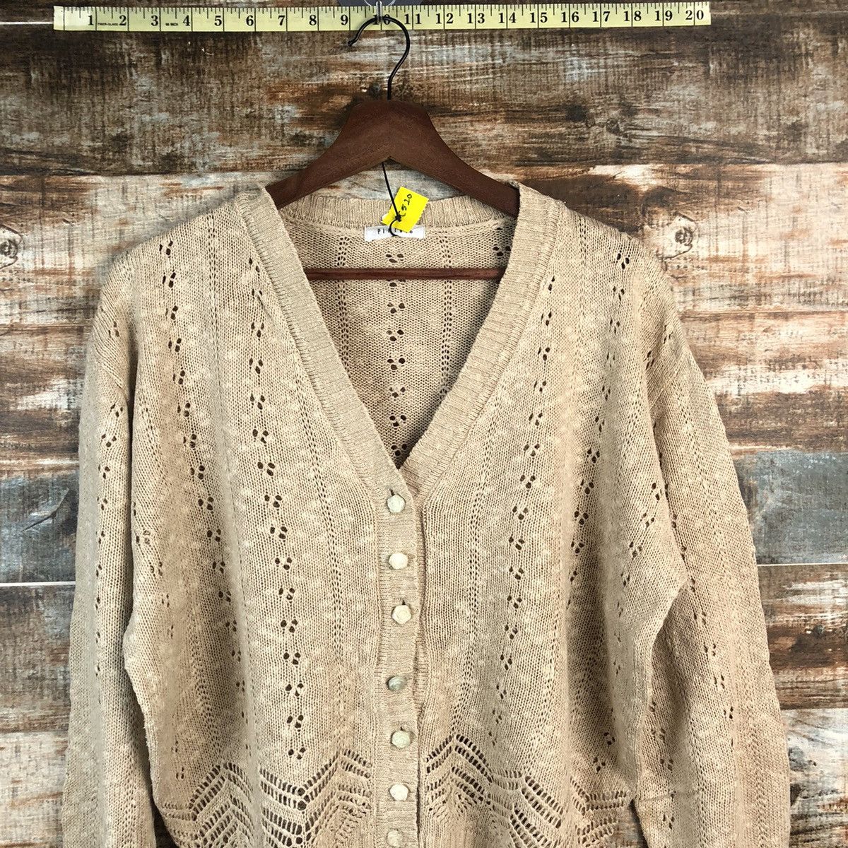 Homespun Knitwear × Japanese Brand × Vintage DL Pinion Brown Cardigan Knitwear #C520 Size M / US 6-8 / IT 42-44 - 2 Thumbnail