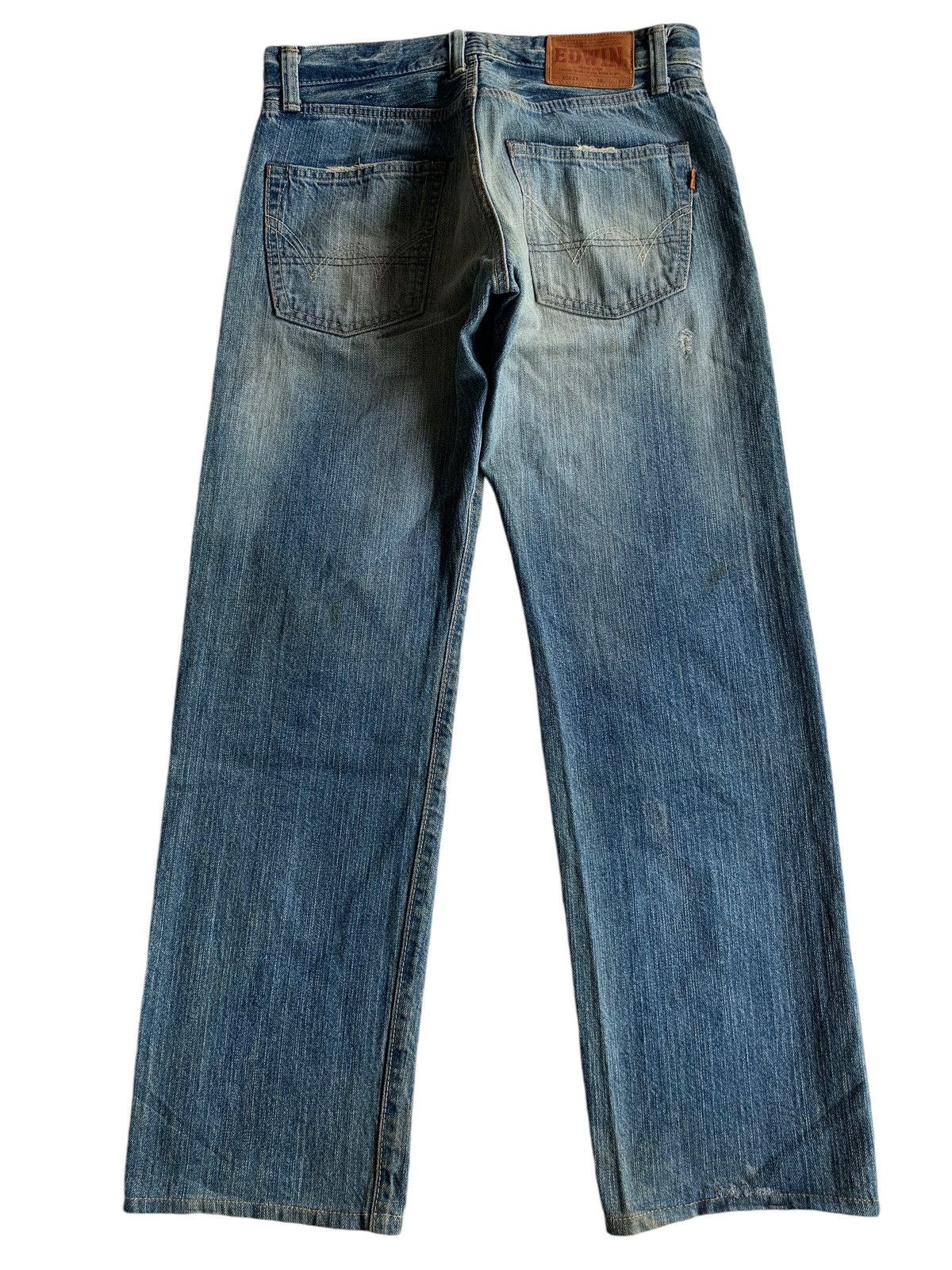 Edwin 505ZX Redline Selvedge distressed denim