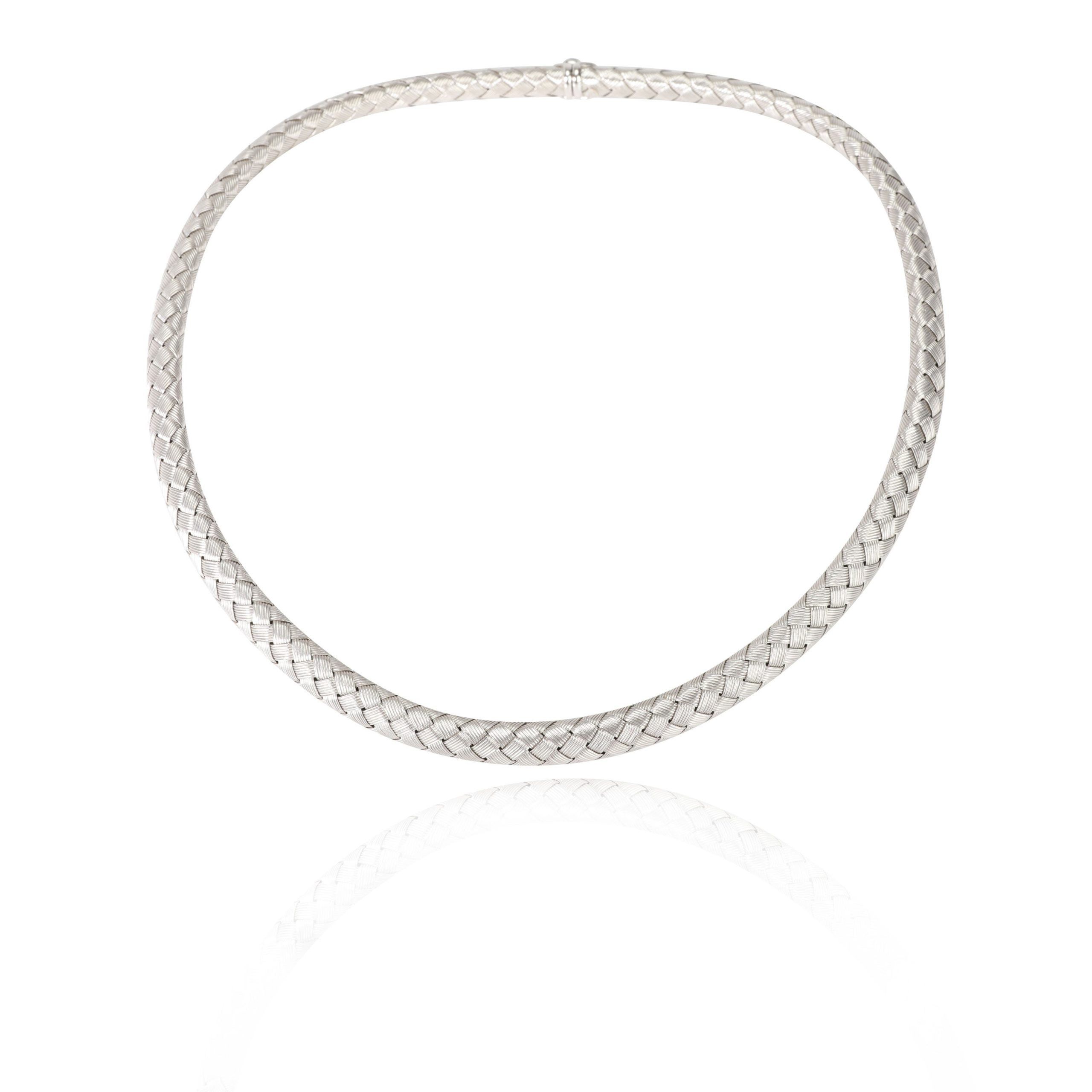 image of Tiffany Co Roberto Coin Appassionata Necklace In 18K White Gold, Women's