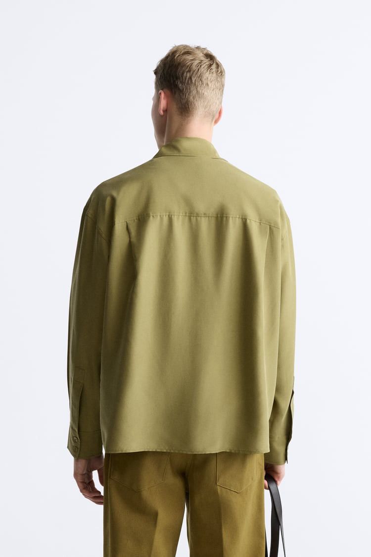 Zara 100% Silk Relaxed Fit Shirt Size US M / EU 48-50 / 2 - 2 Thumbnail