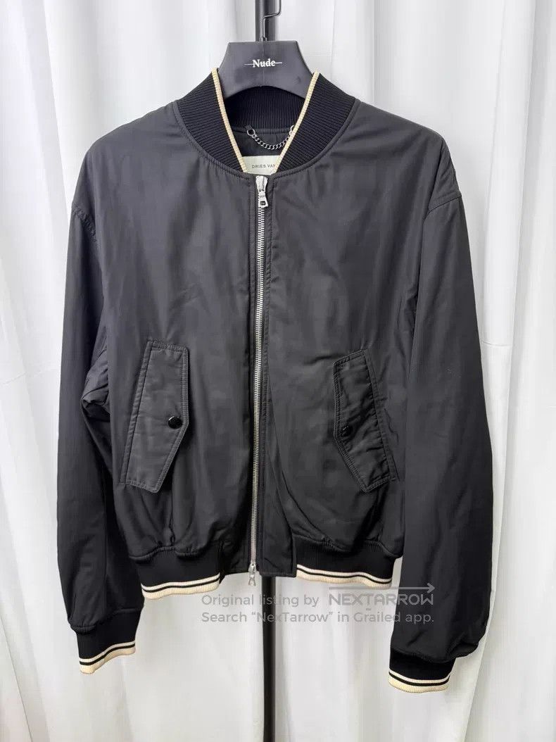 Dries Van Noten DRIES VAN NOTEN Back Zip Bomber Classic Size US L / EU 52-54 / 3 - 2 Thumbnail