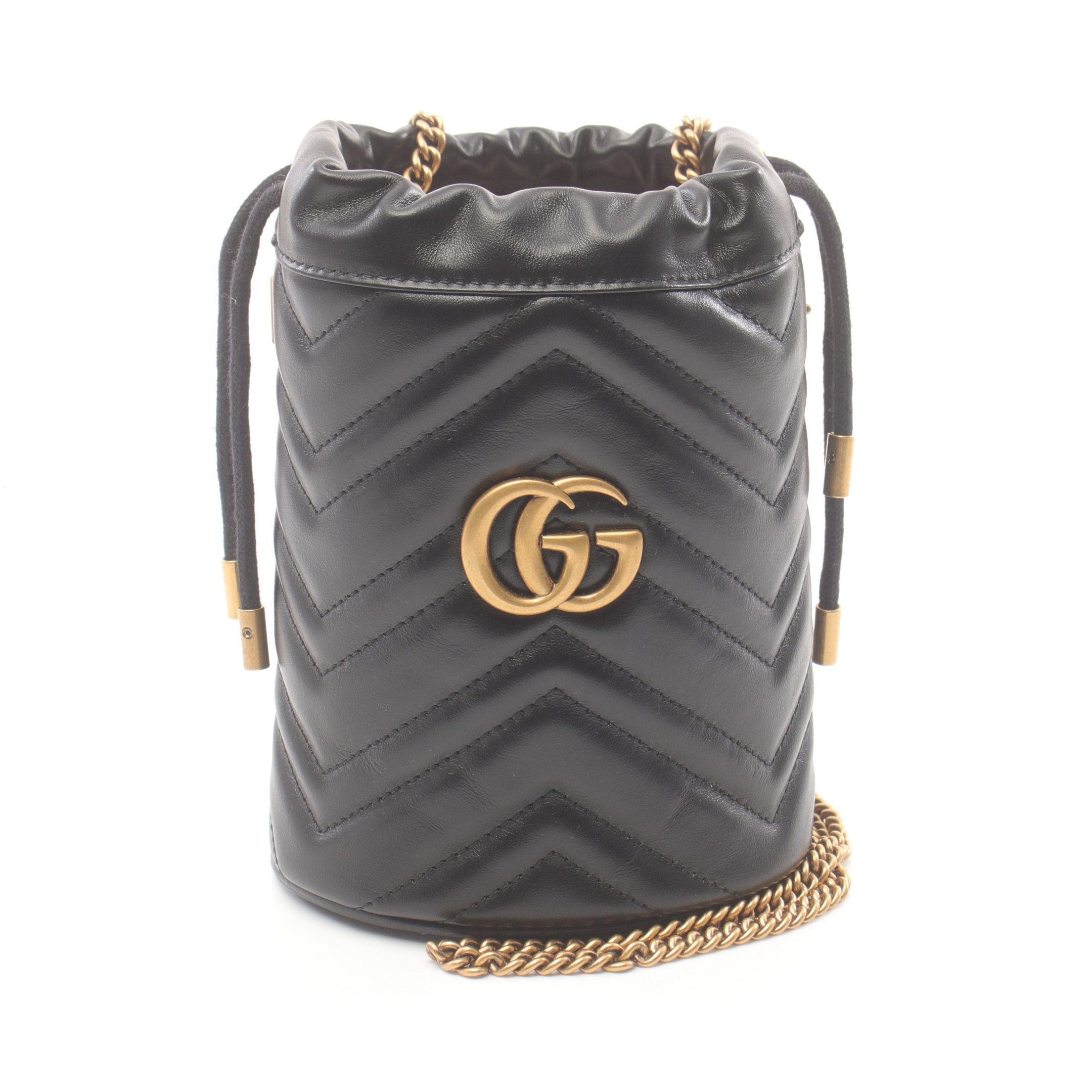 Gucci Gucci Mini Gg Emblem Bucket Bag Black | Grailed