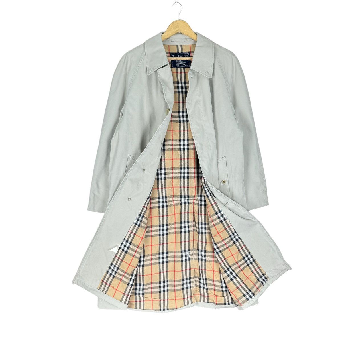 Burberry ⚡️BURBERRYS NOVA CHECK OVERCOAT LONG JACKET Size US M / EU 48-50 / 2 - 1 Thumbnail