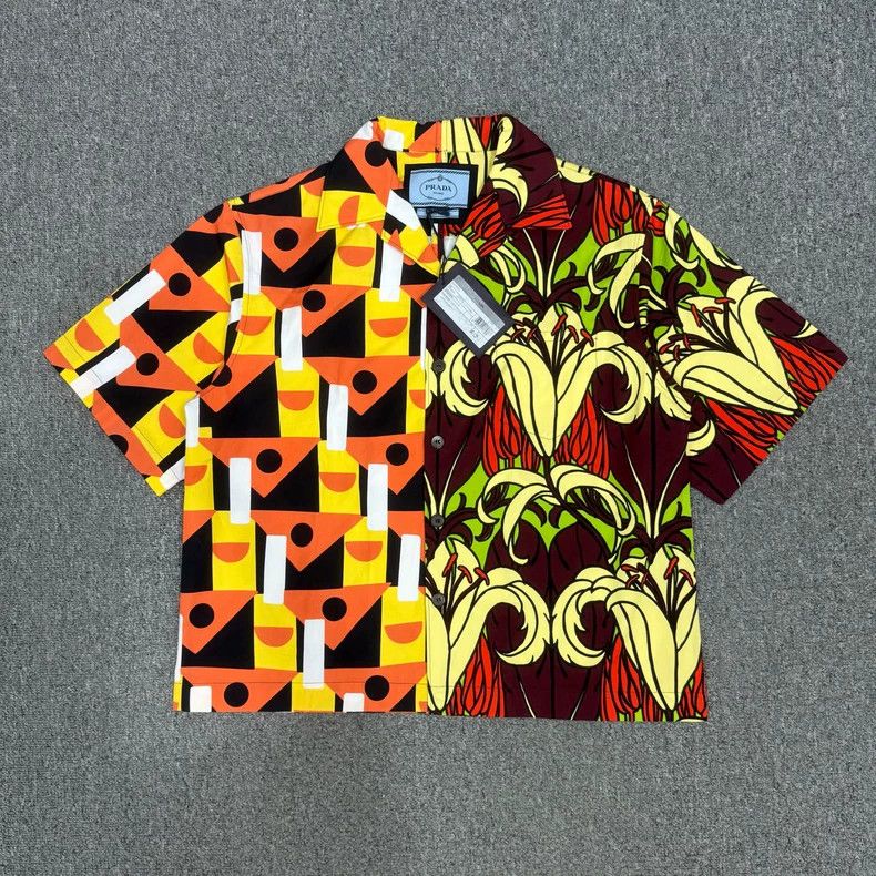 Prada Prada Geometric Triangle Shirt S - dmc Size US S / EU 44-46 / 1 - 1 Thumbnail