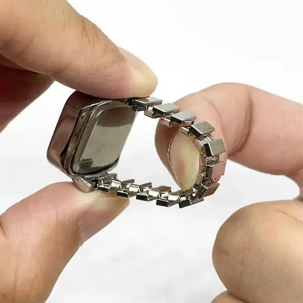 Jewelry Senna x Nao Mini Elastic Strap Watch Adjustable Ring Size ONE SIZE - 5 Thumbnail