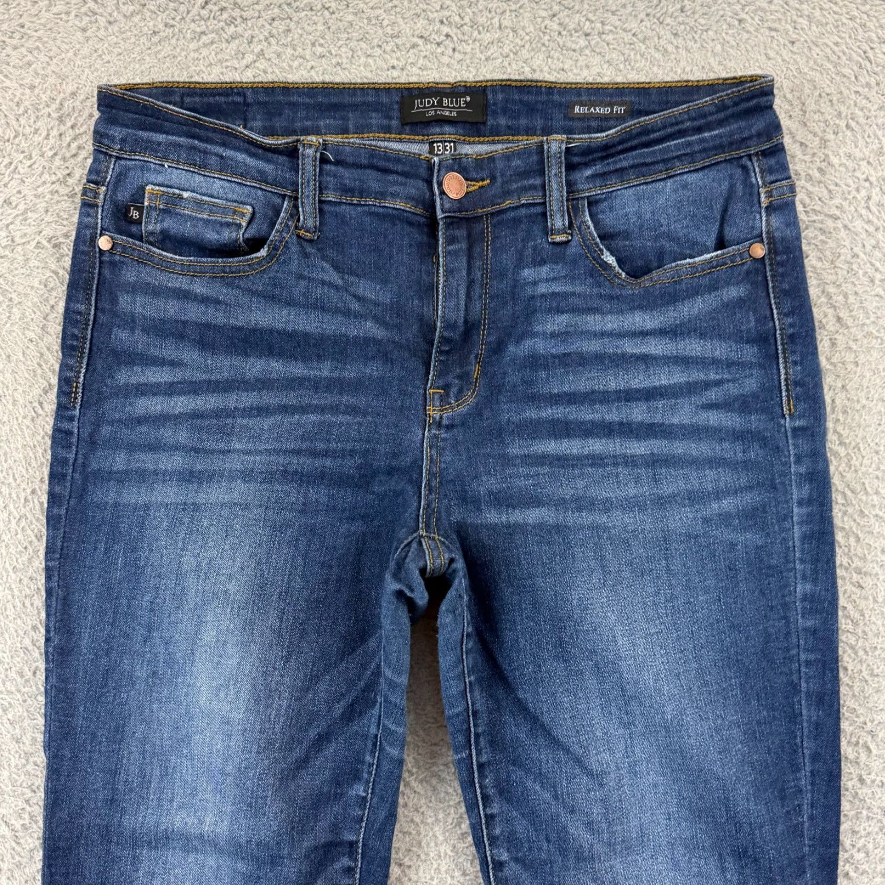 Denime Judy Blue Jeans Women’s 31 Relaxed Fit Dark Wash Stretch Skinny Denim 31x28 Vintage No City Preppy 5-Pocket Womens Jeans Size 24" / US 00 / IT 34 - 5 Thumbnail