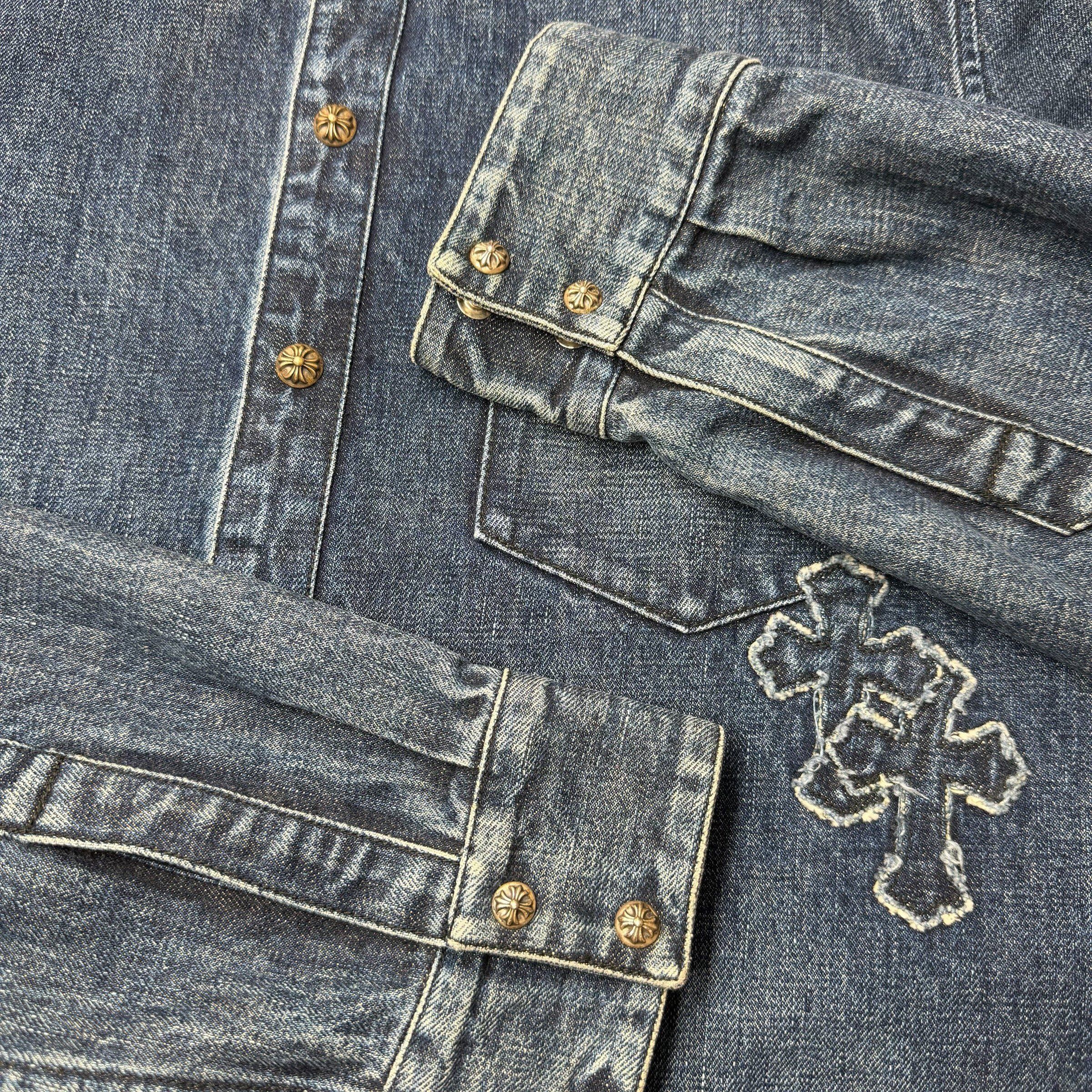 Chrome Hearts Chrome Hearts Denim Cross Patch Shirt XL Size US XL / EU 56 / 4 - 8 Thumbnail