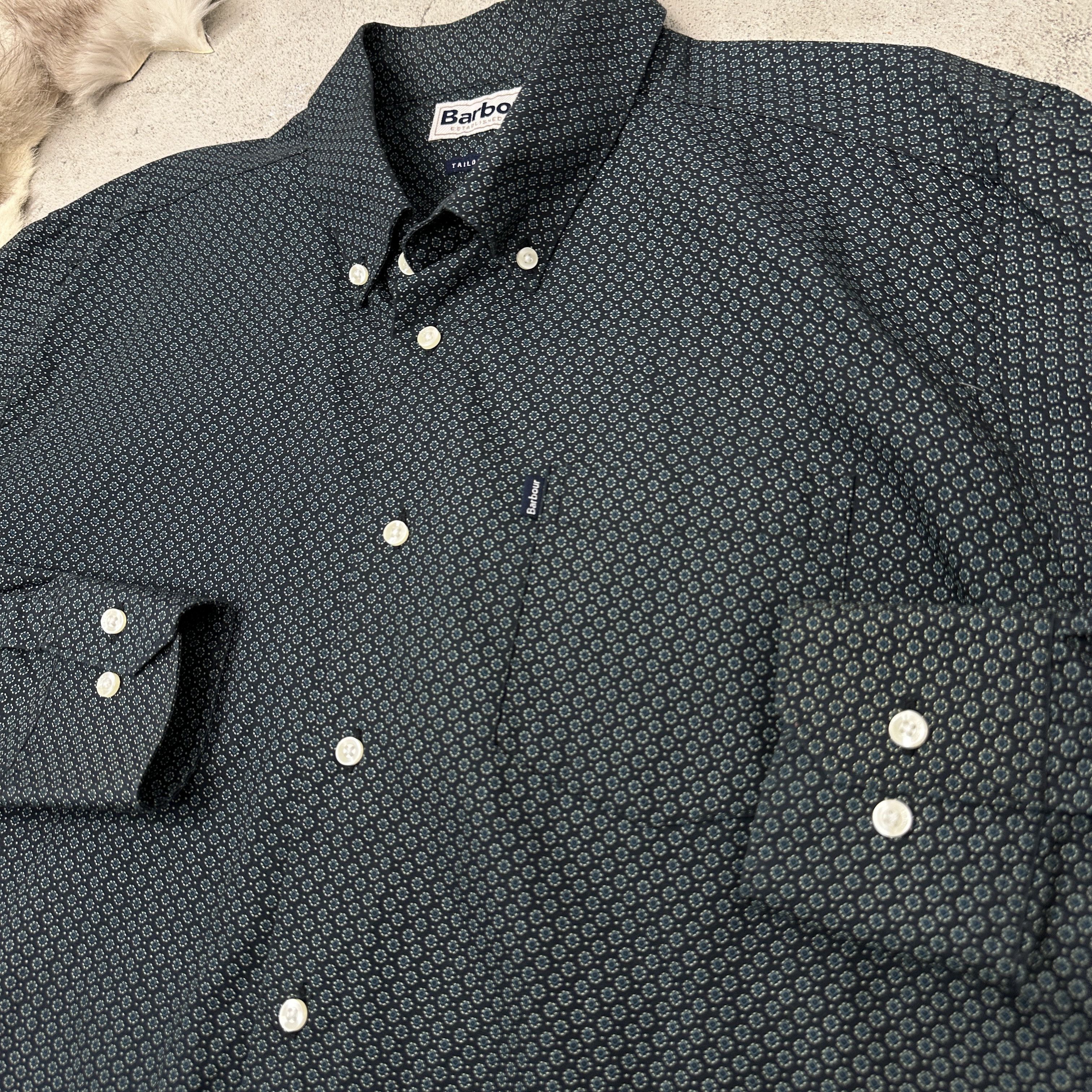 Barbour Vintage Classy Button Down Preppy Barbour Shirt Y2K Size US XL / EU 56 / 4 - 2 Thumbnail