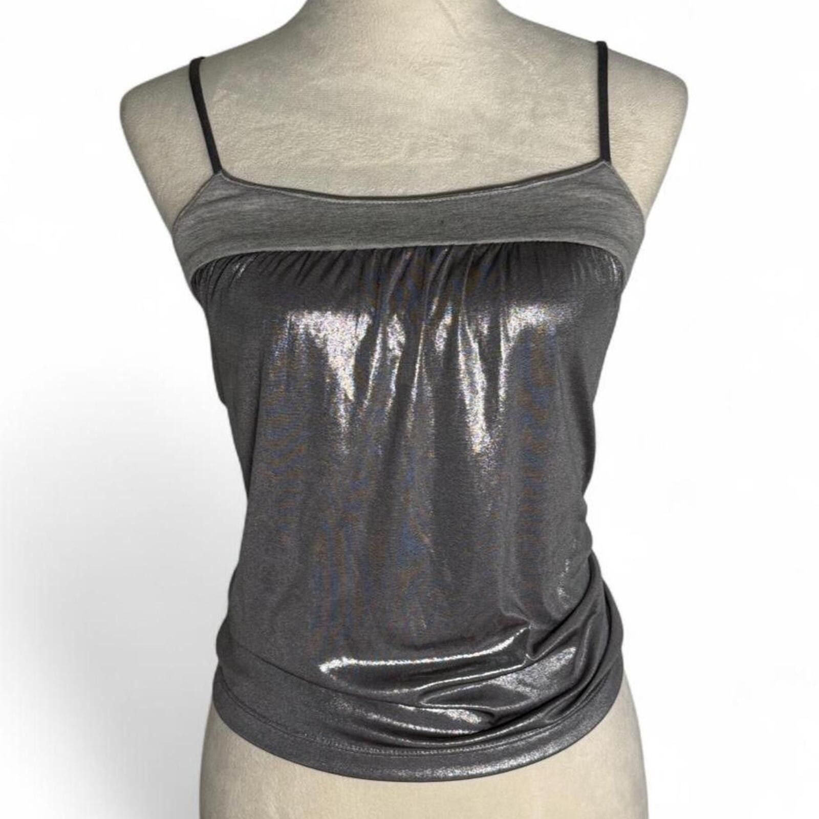 Other Fairy y2k vintage silver metallic tank top Size XS / US 0-2 / IT 36-38 - 2 Thumbnail