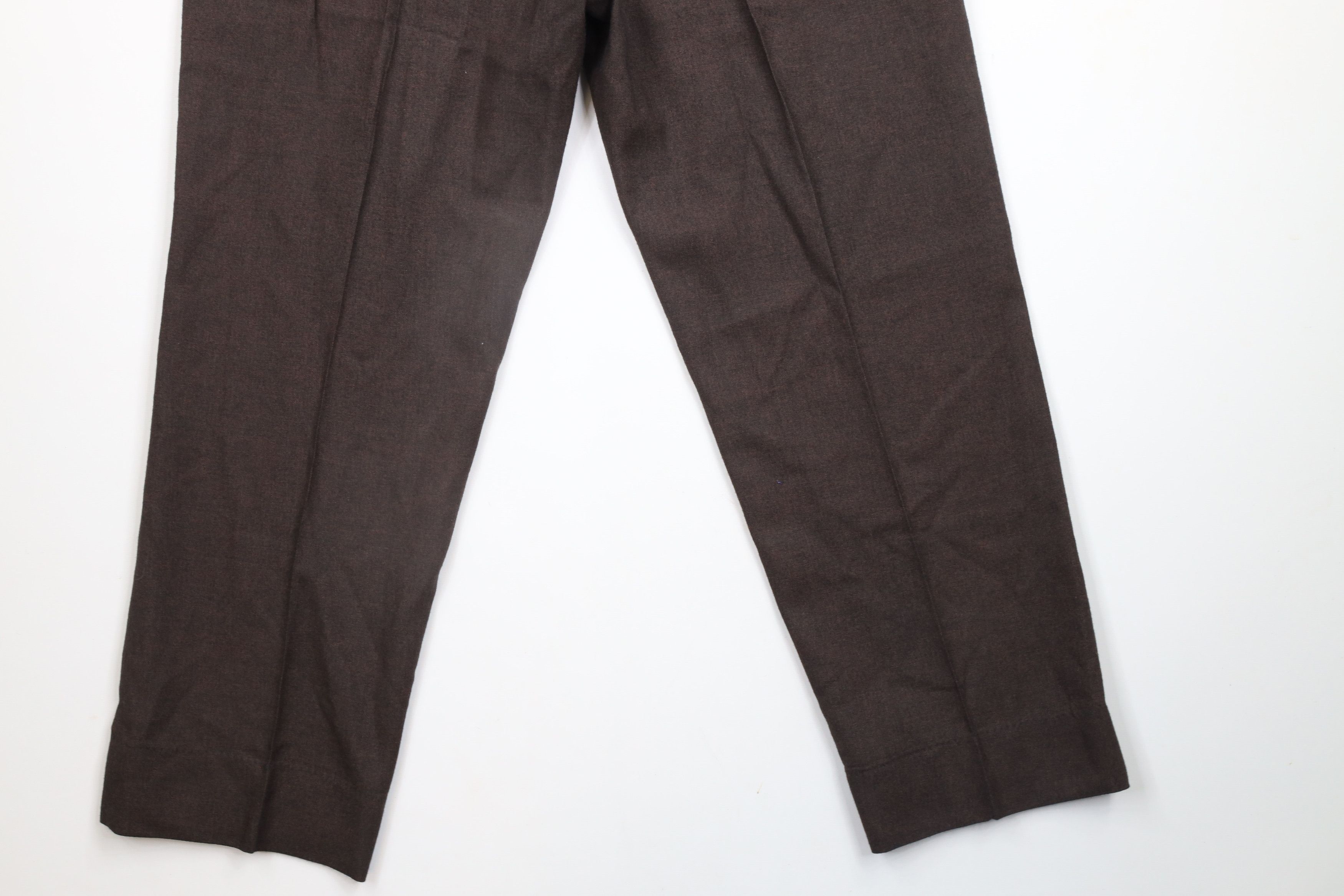 Vintage Vintage 50s 60s Streetwear Trousers Pants Heather Brown USA Size US 34 / EU 50 - 13 Thumbnail