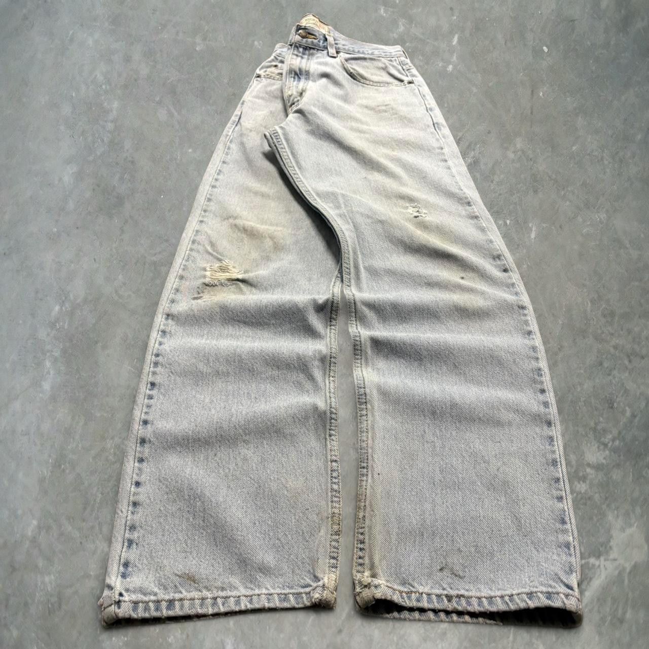 Crazy Vintage Y2K 2000s Grunge Baggy Light Wash Levi Regular Fit Denim Jeans!
