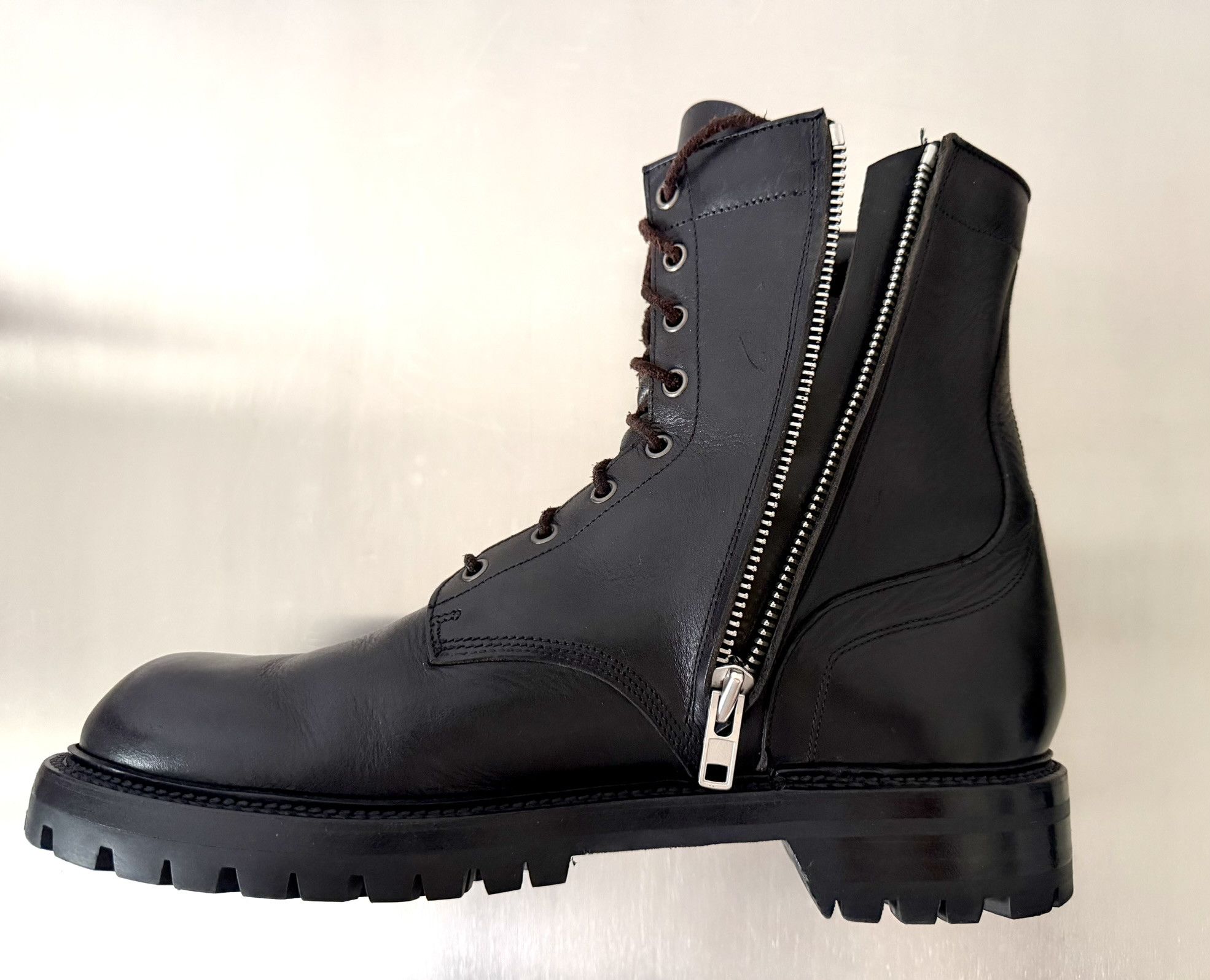 Rick Owens Rick Owens Goodyear Flex Combat Boots EU44 UK10 Size US 11 / EU 44 - 9 Thumbnail